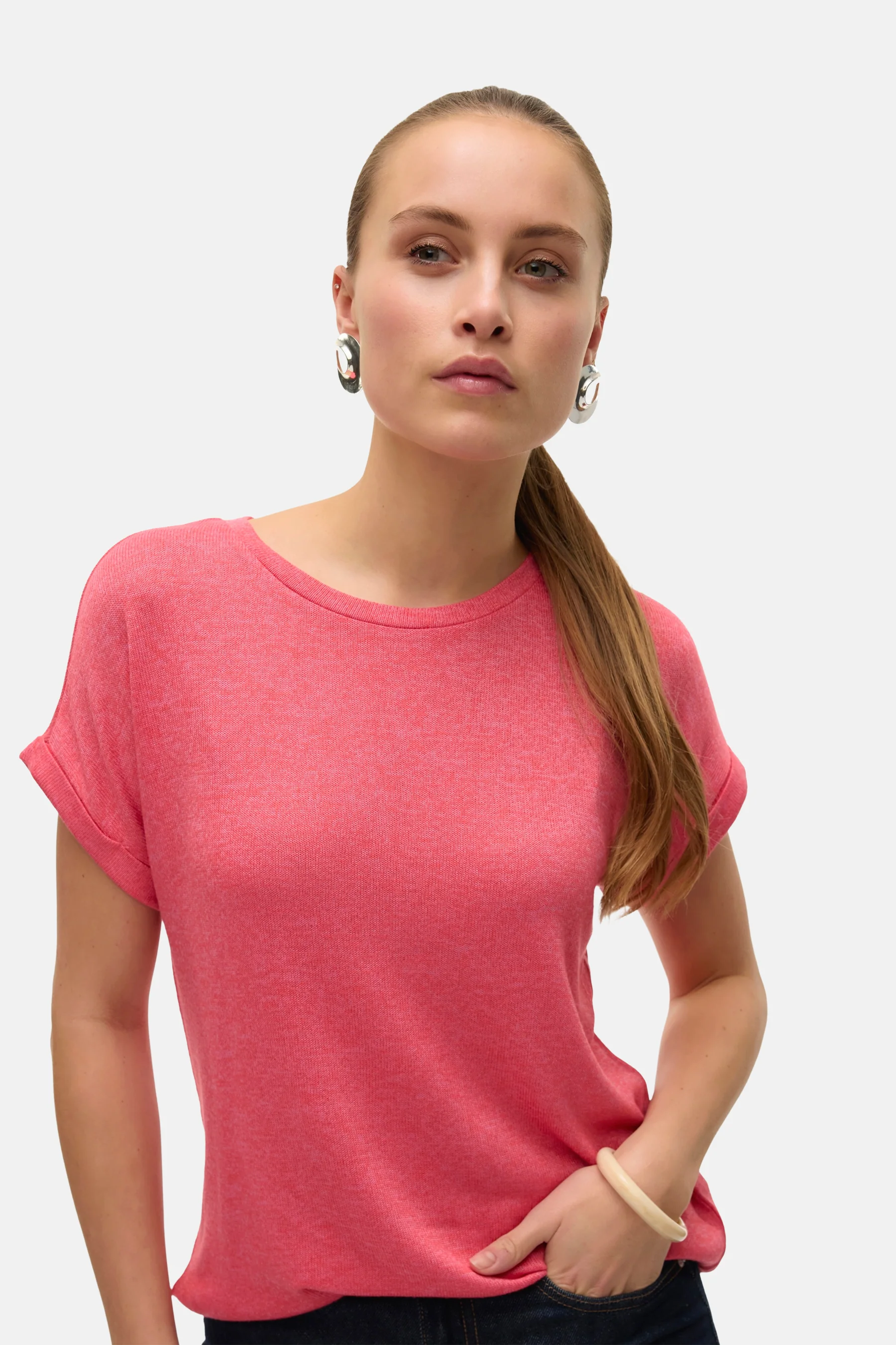 T-shirt met korte mouwen - Roze - Image 4