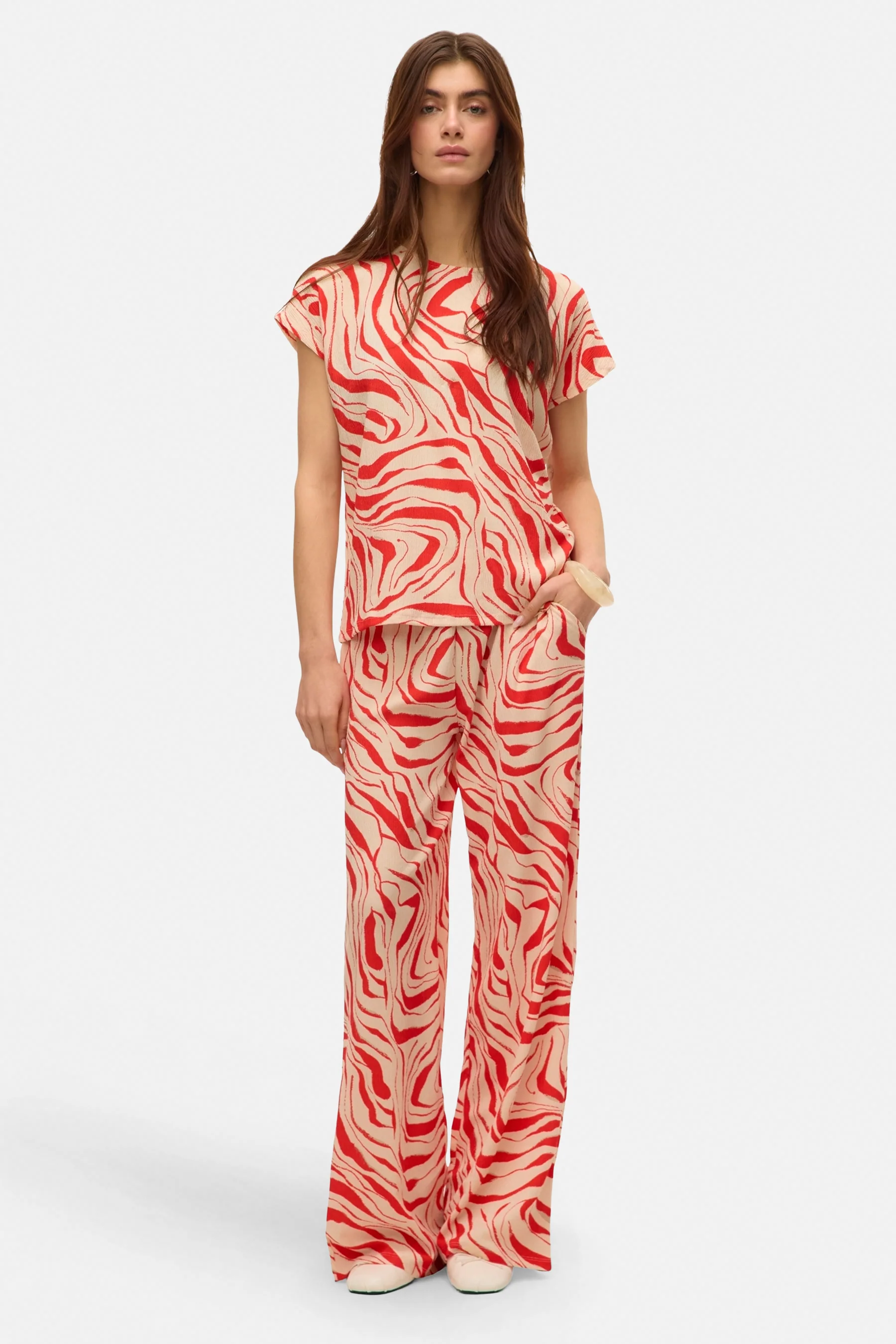 T-shirt met korte mouwen - rood