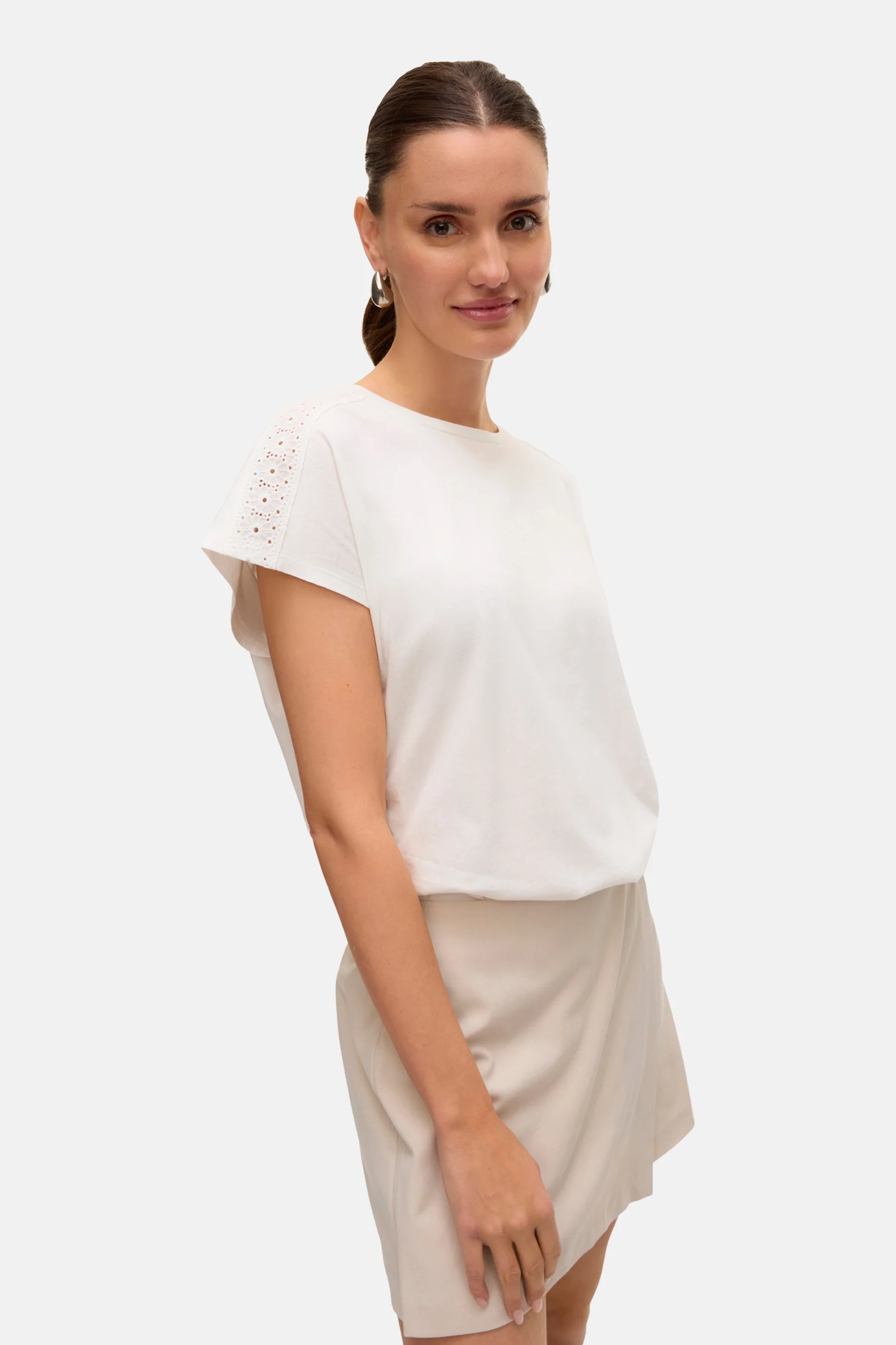 T-shirt met korte mouwen - wit - Image 5