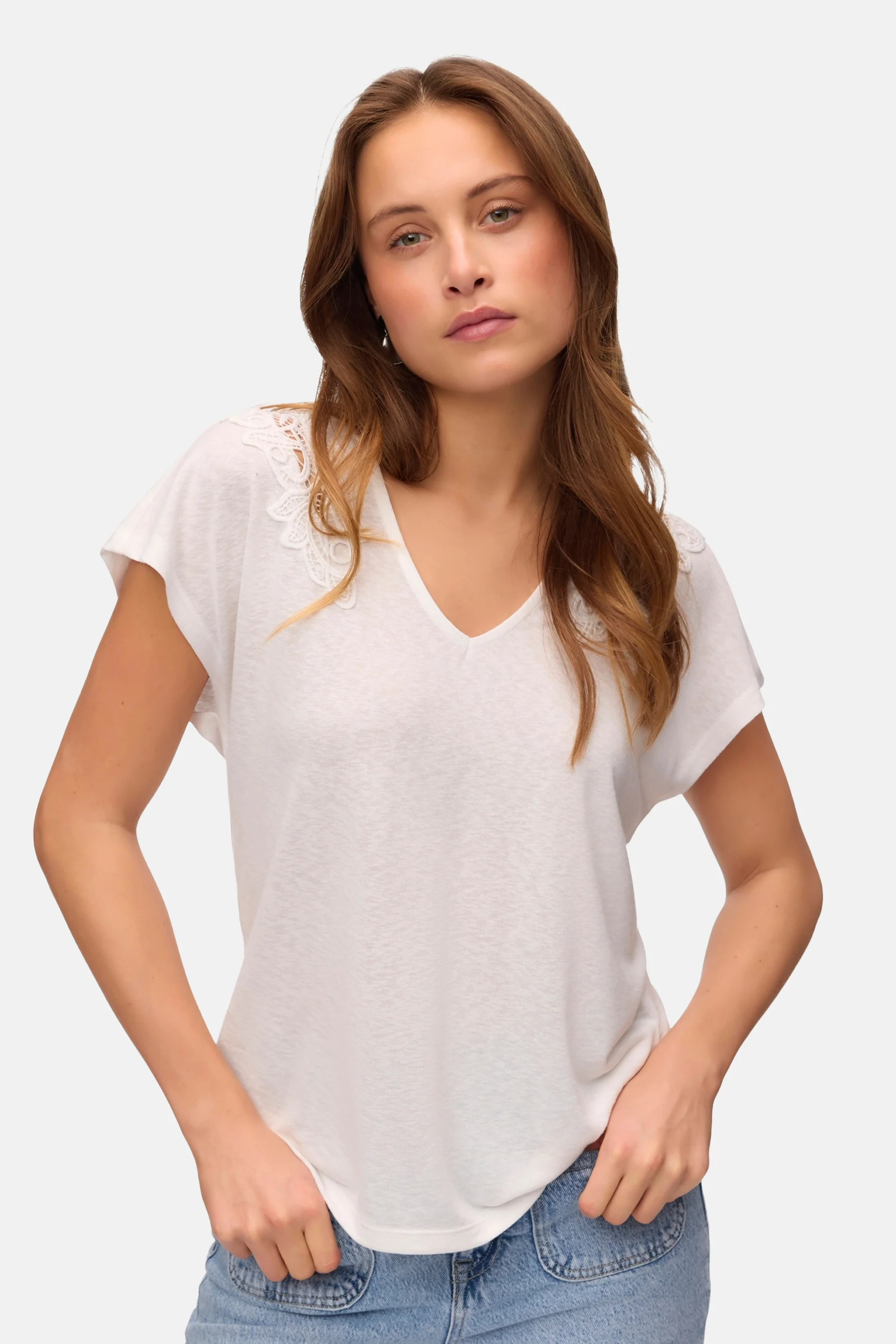 T-shirt met korte mouwen - wit - Image 4