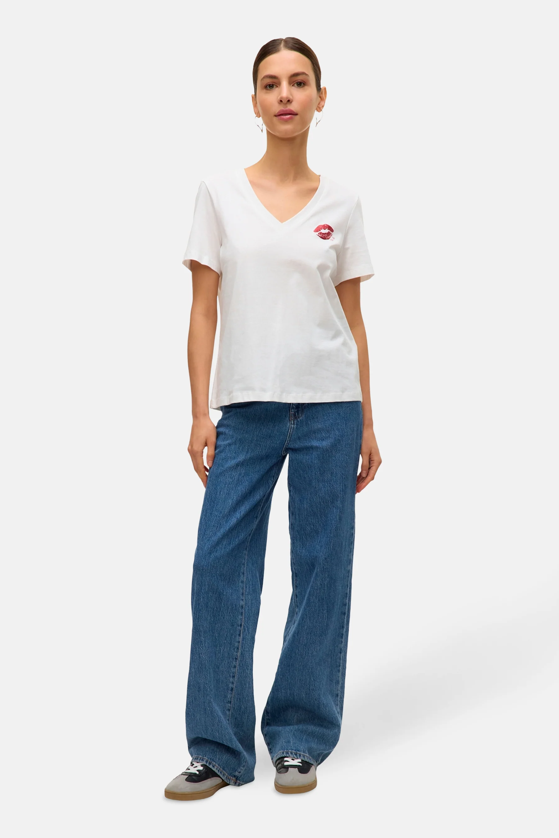 T-shirt met korte mouwen - wit - Image 2