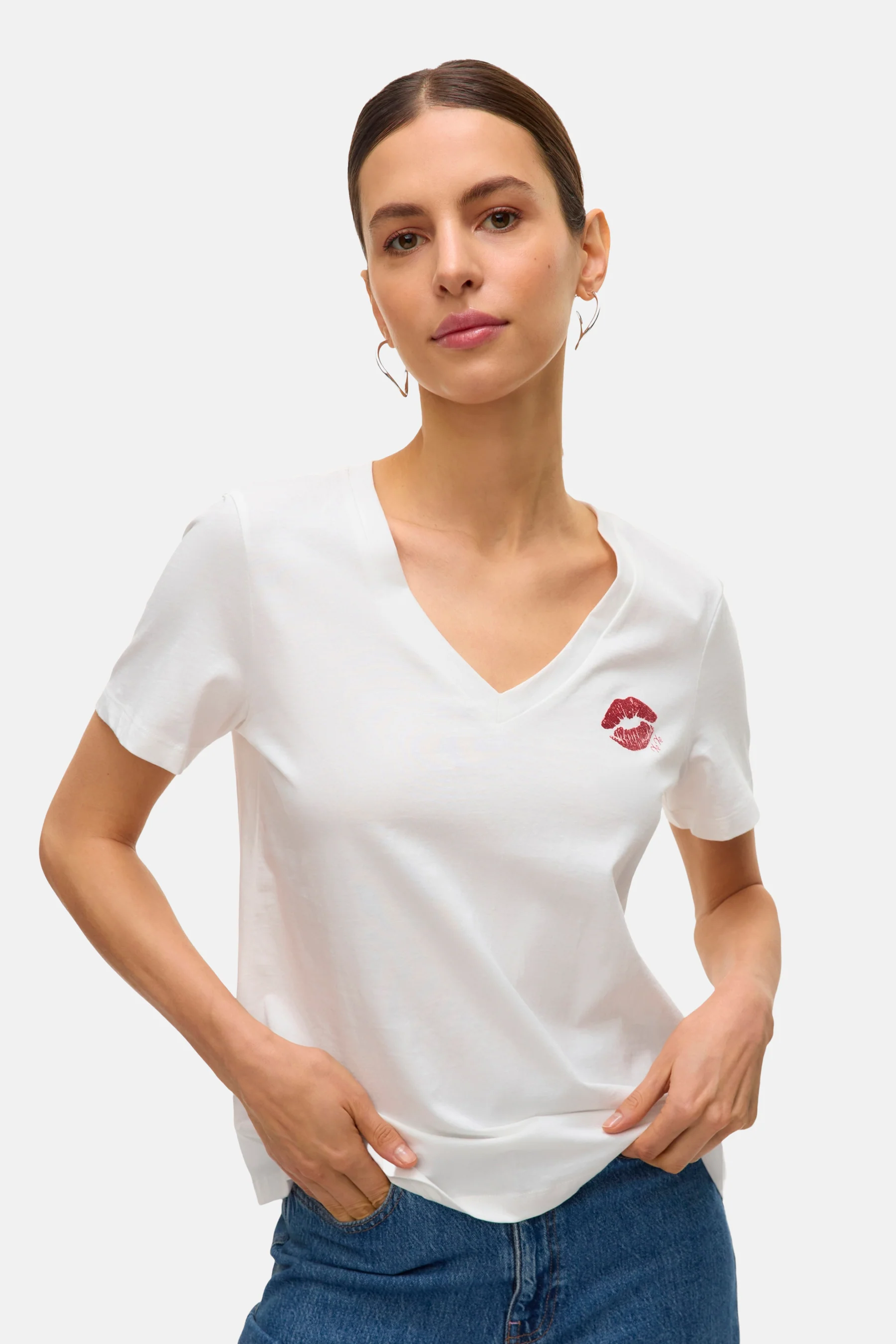 T-shirt met korte mouwen - wit - Image 4