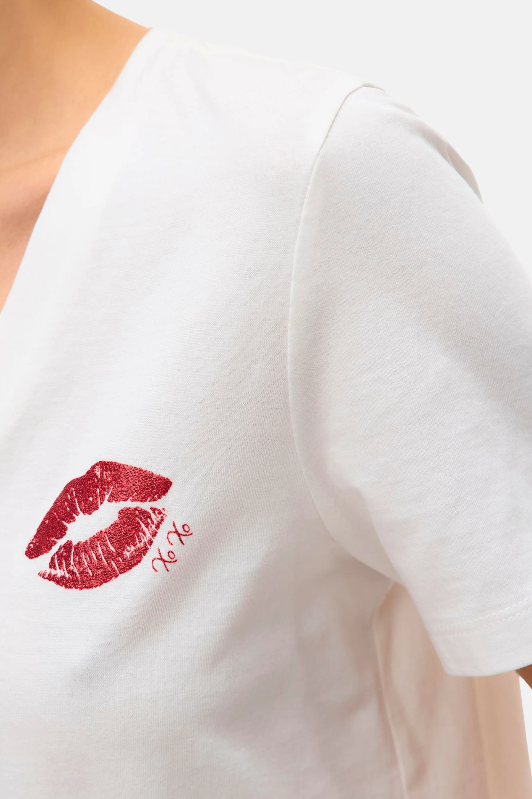 T-shirt met korte mouwen - wit - Image 5