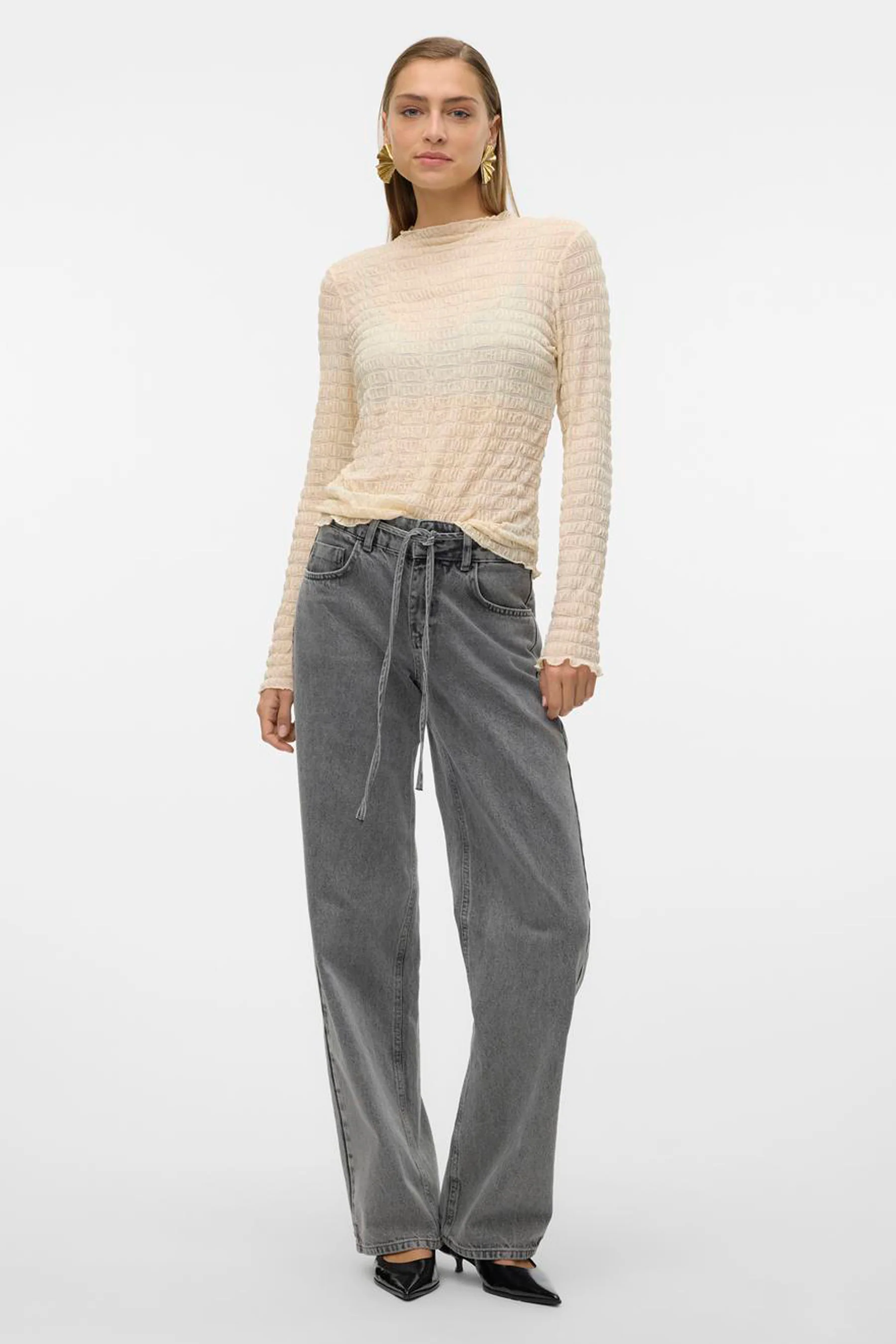T-shirt met lange mouwen - ecru - Image 6