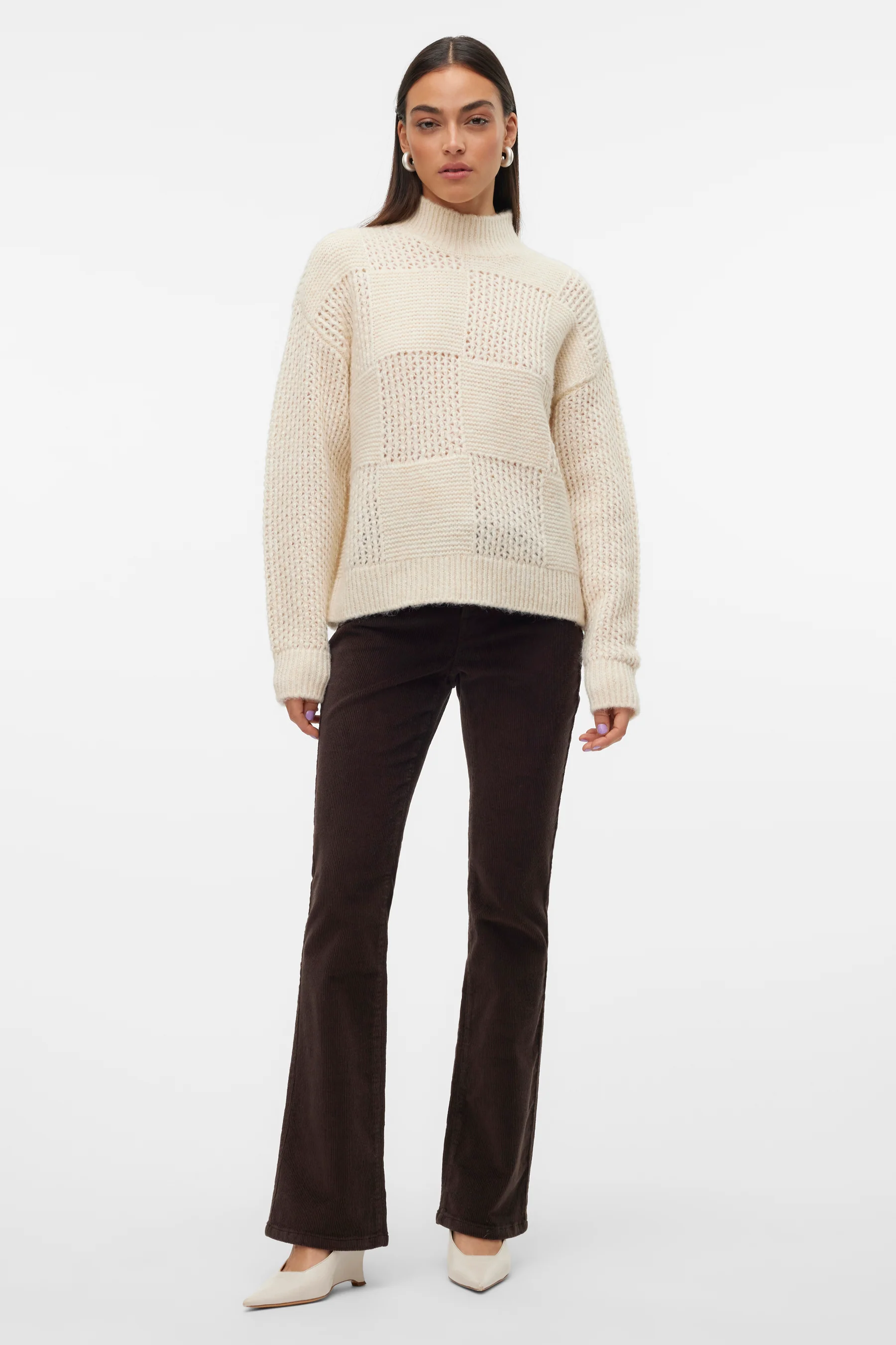 Pull met rolkraag - ecru - Image 2