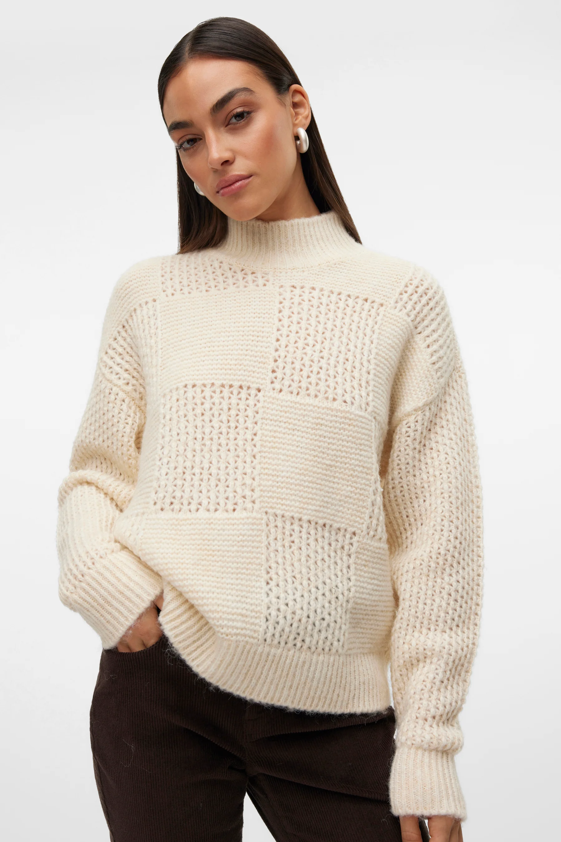 Pull met rolkraag - ecru - Image 4