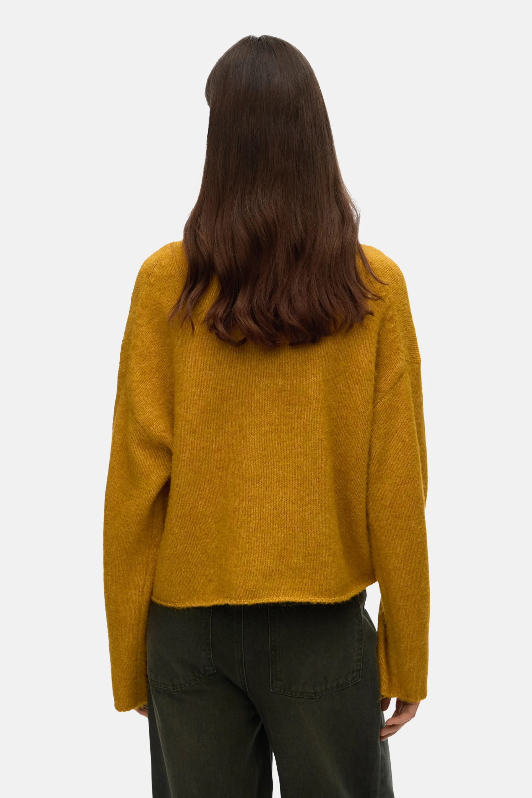 Pull met rolkraag - geel - Image 3