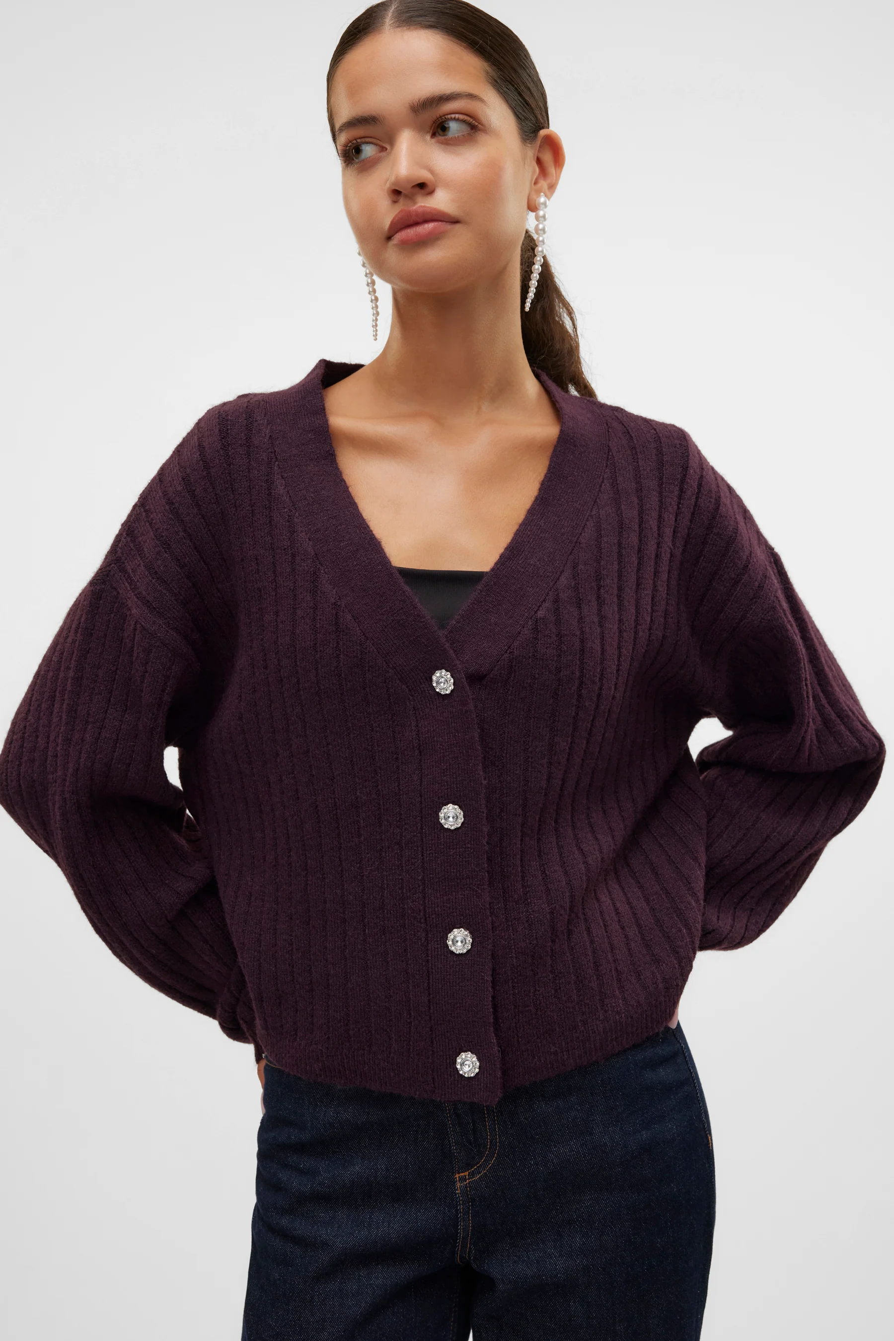 Pull met rolkraag - Bordeaux
