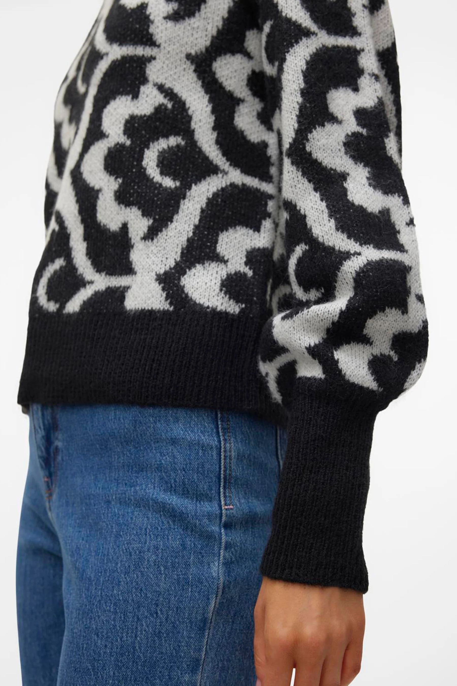 Pull met ronde hals - beige - Image 5