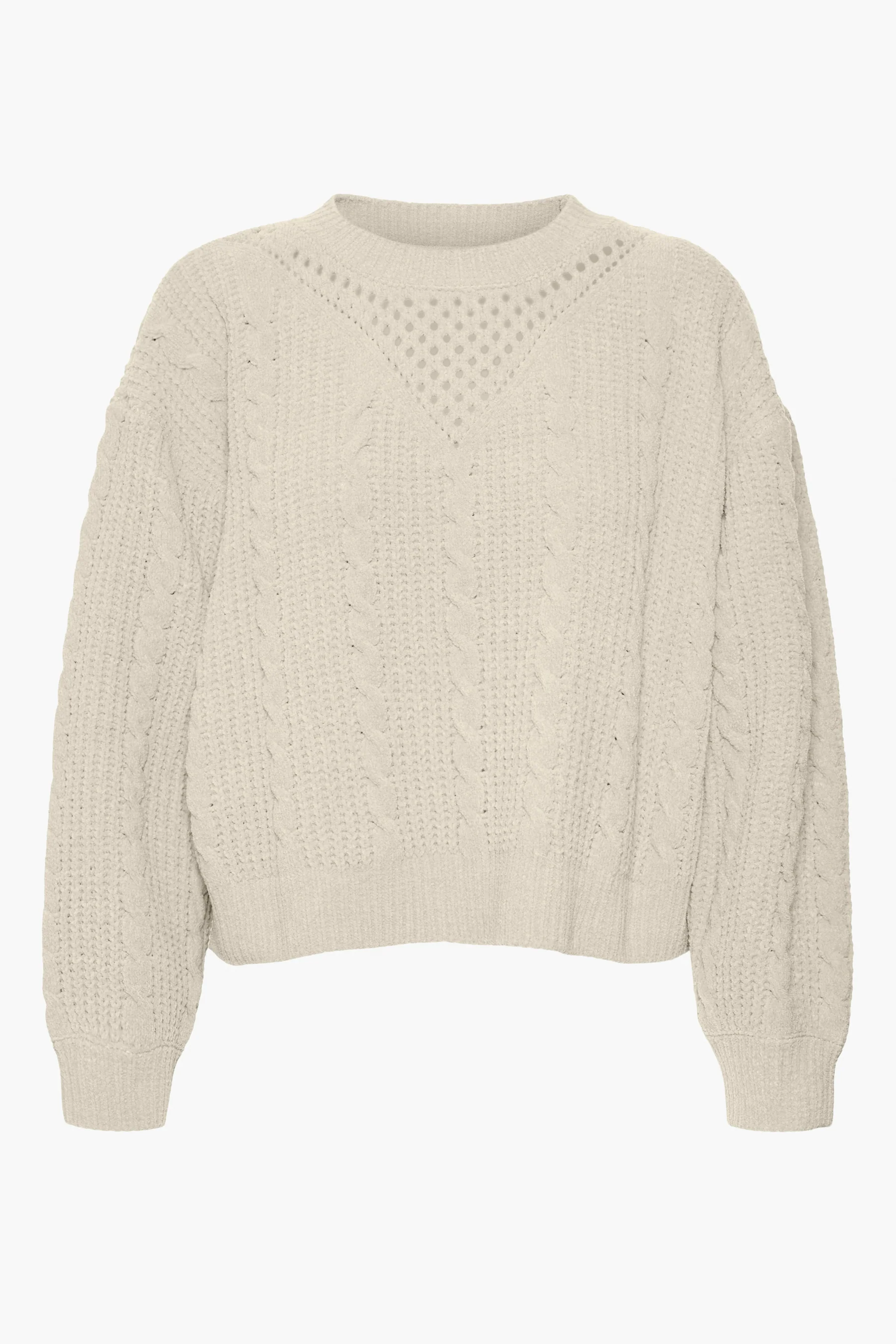 Pull met ronde hals - beige - Image 6