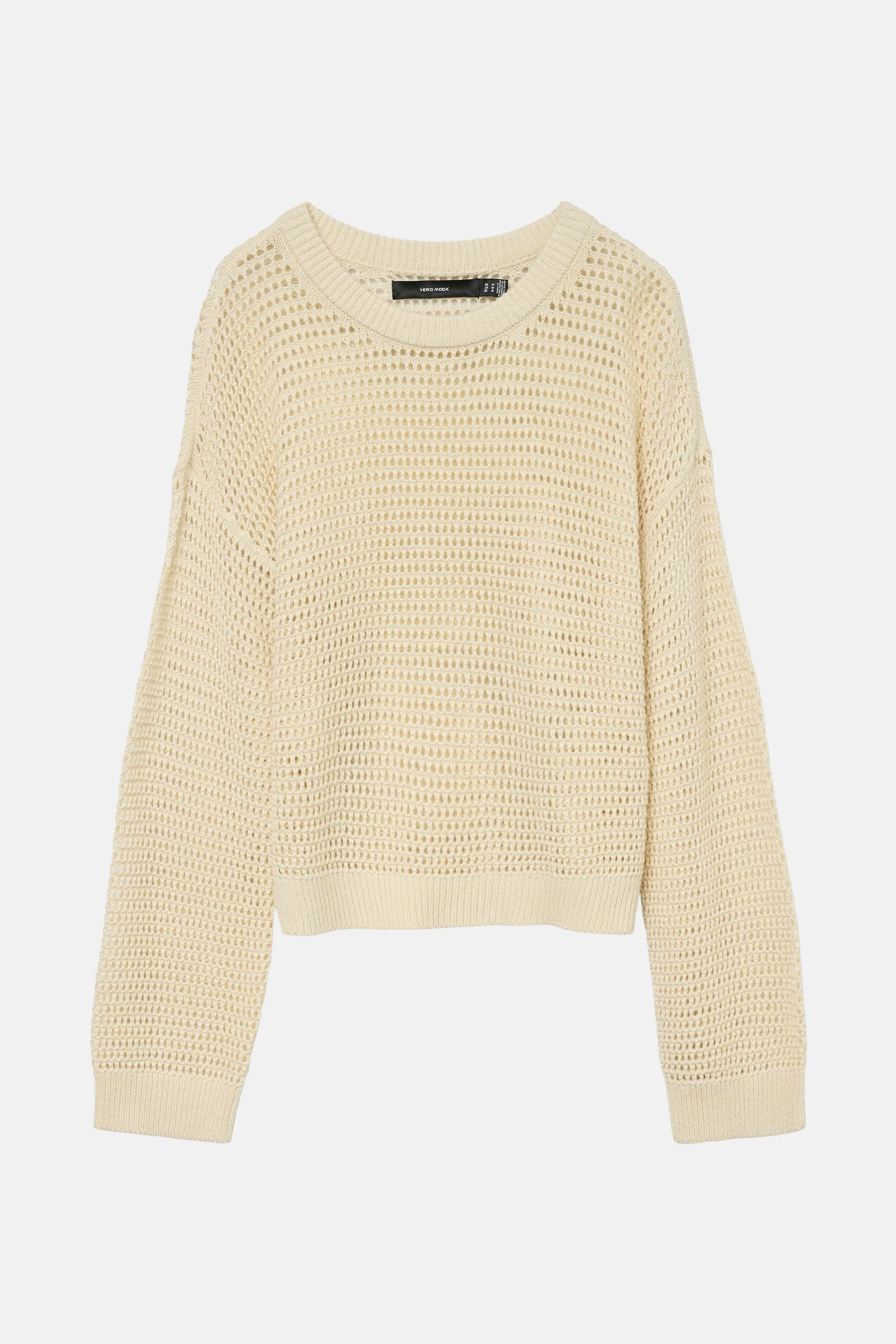 Pull met ronde hals - beige - Image 6