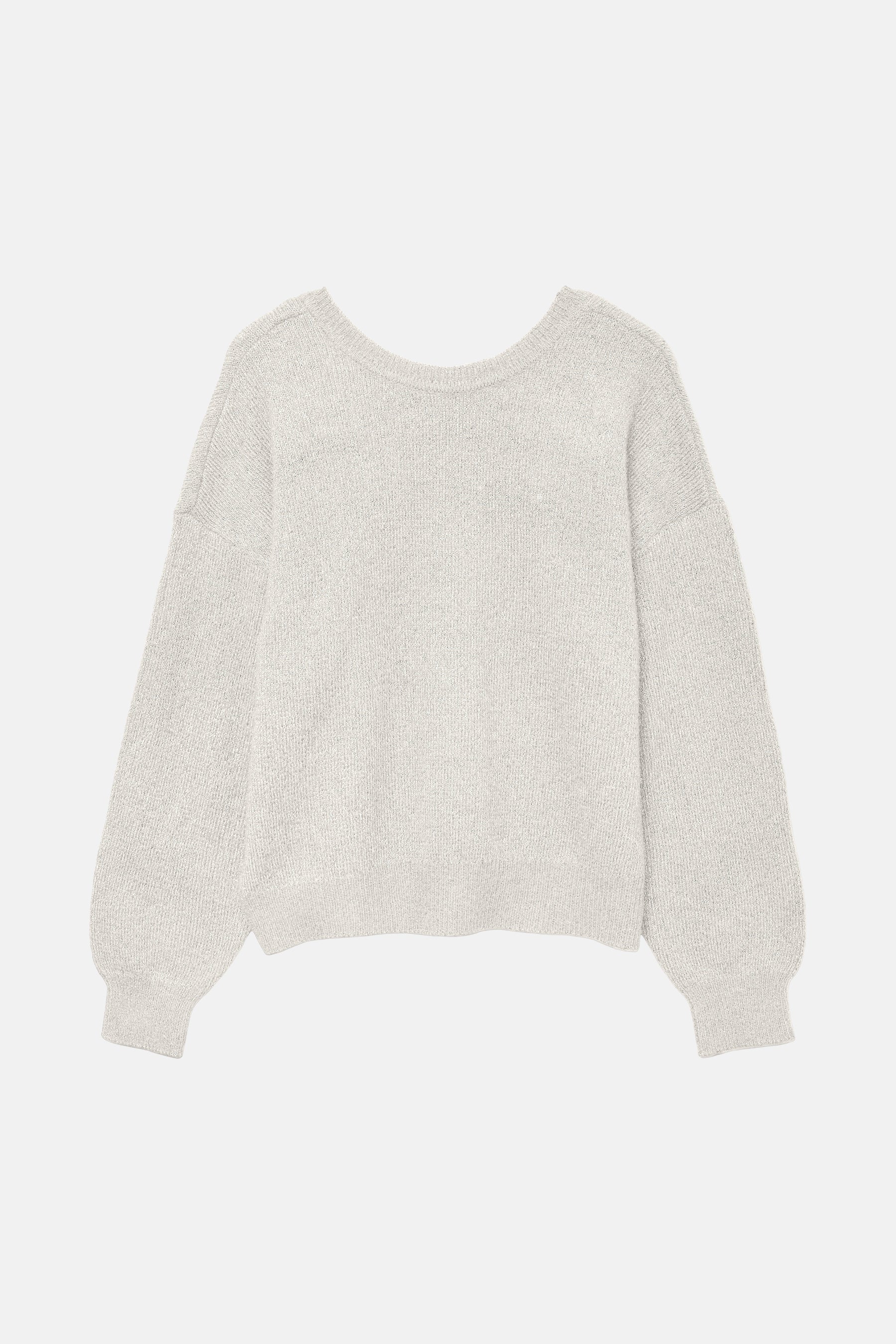 Pull met ronde hals - beige - Image 6