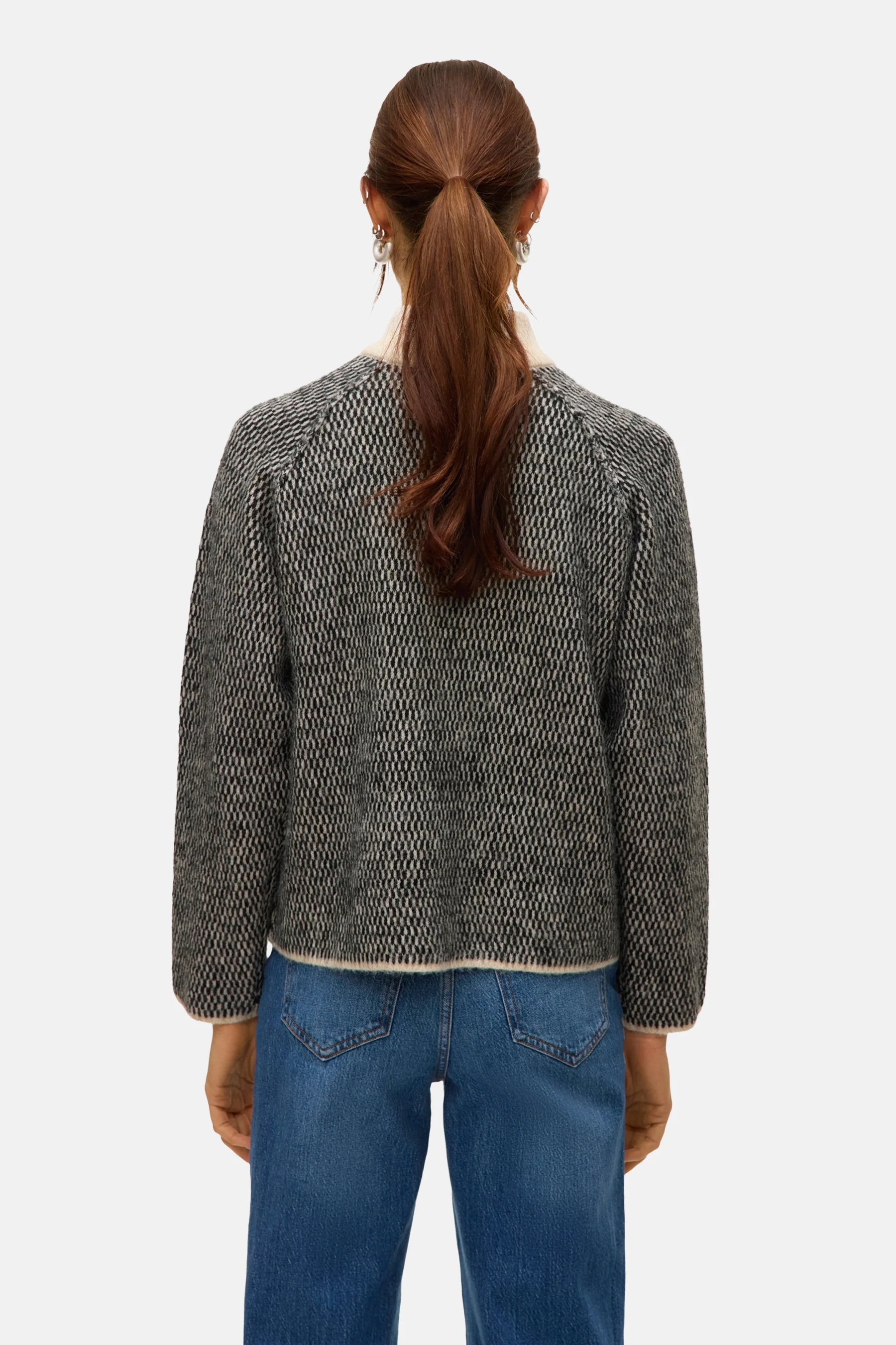 Pull met ronde hals - Zwart - Image 3
