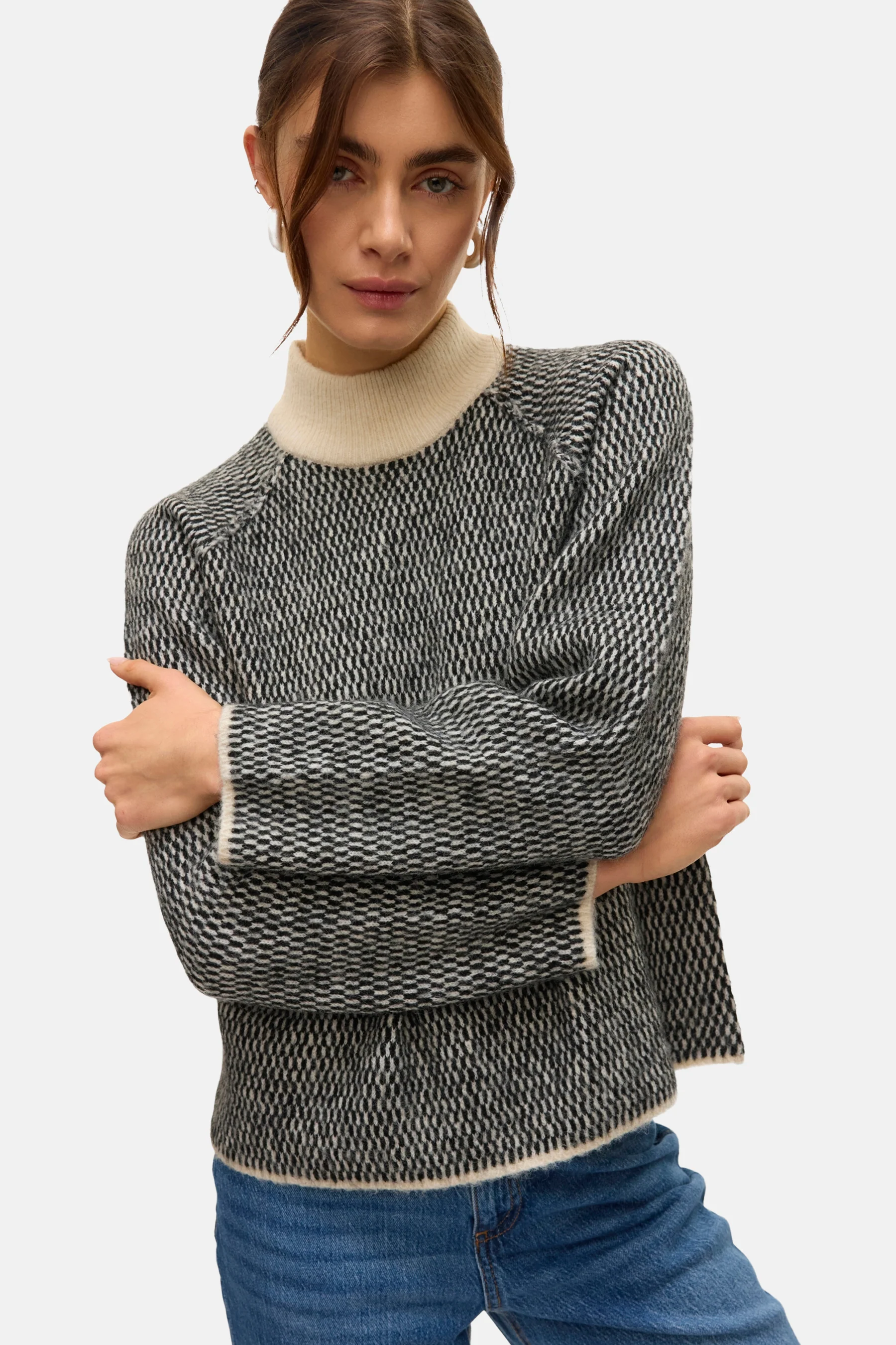 Pull met ronde hals - Zwart - Image 4