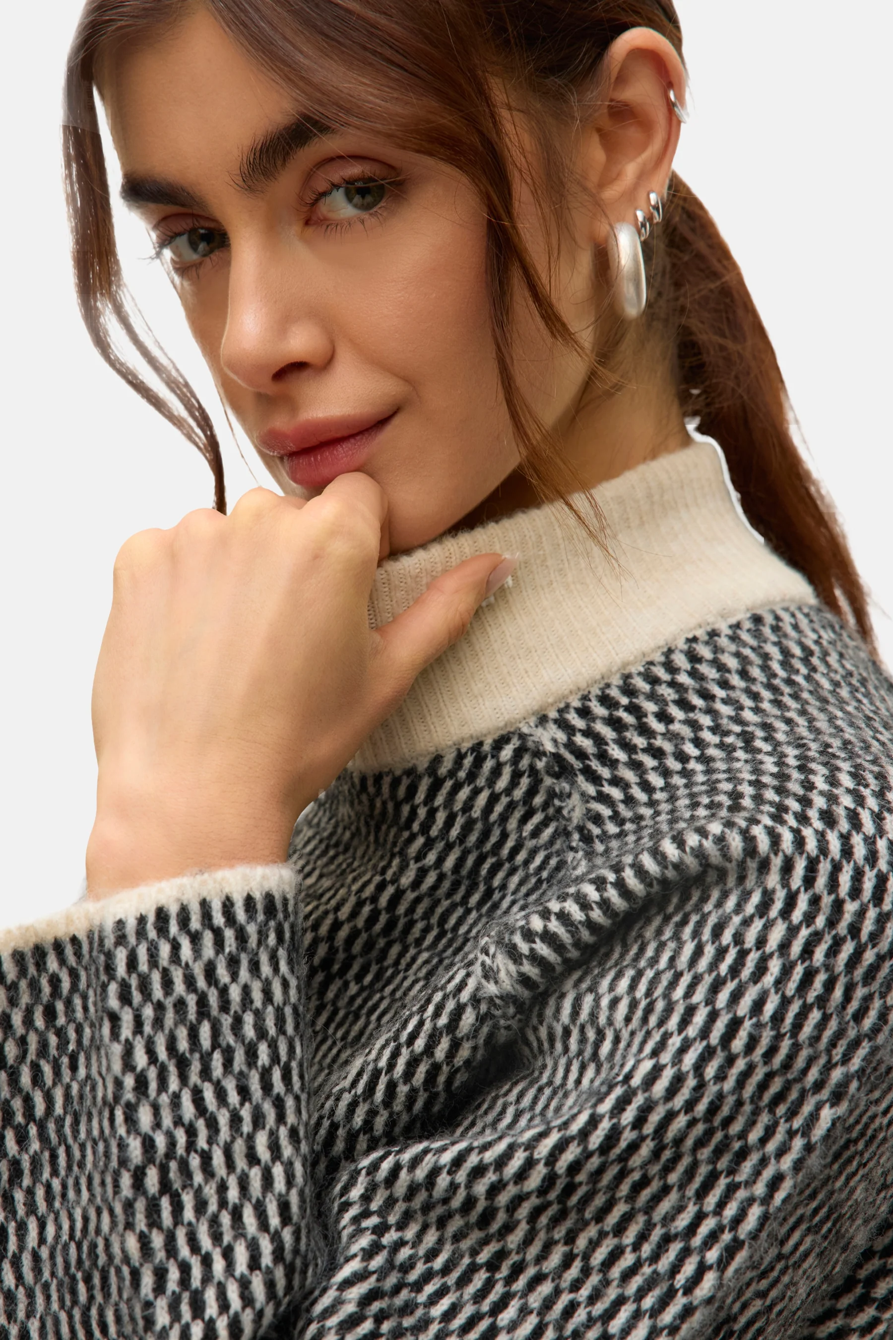 Pull met ronde hals - Zwart - Image 5