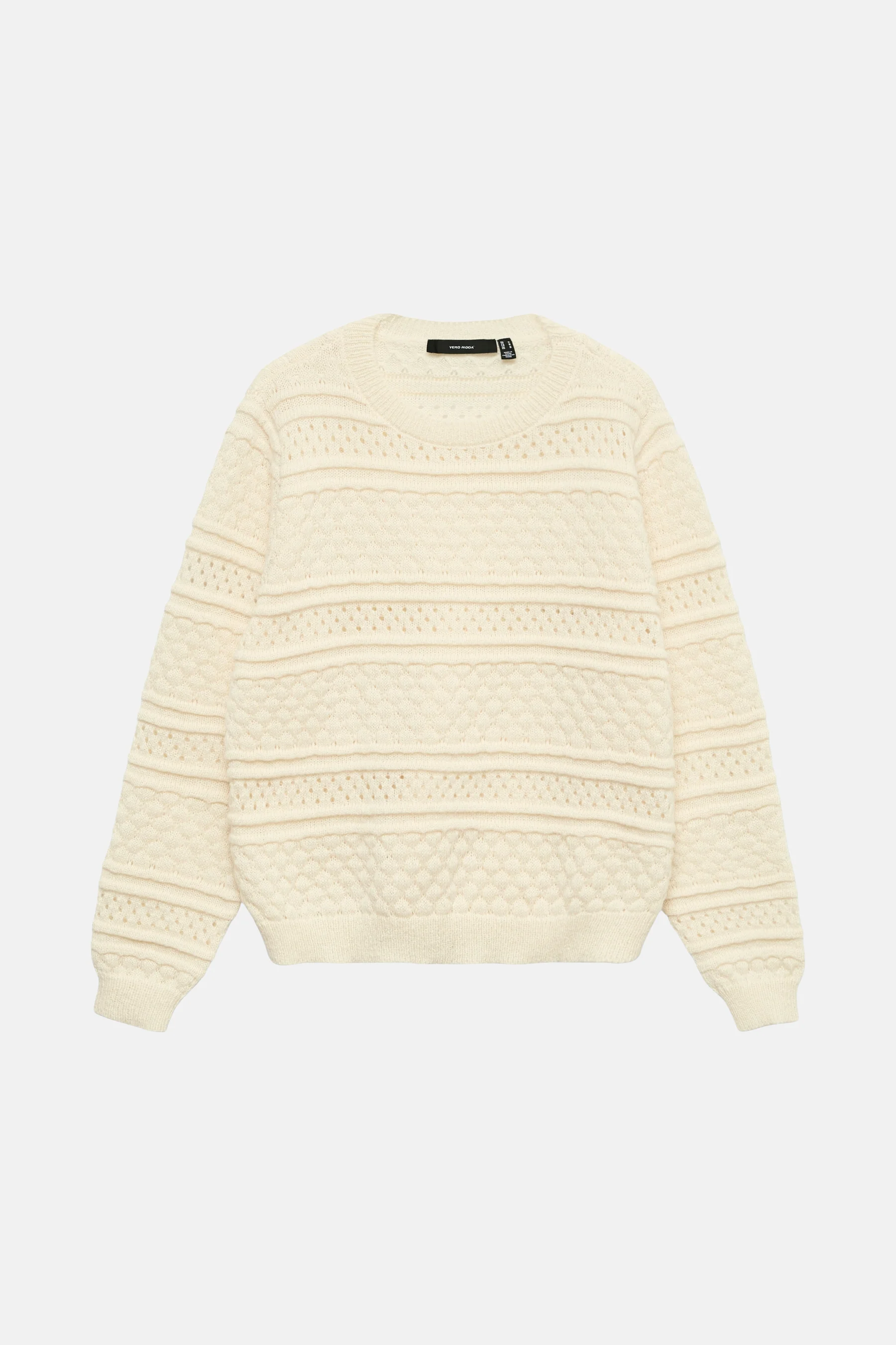 Pull met ronde hals - beige - Image 6