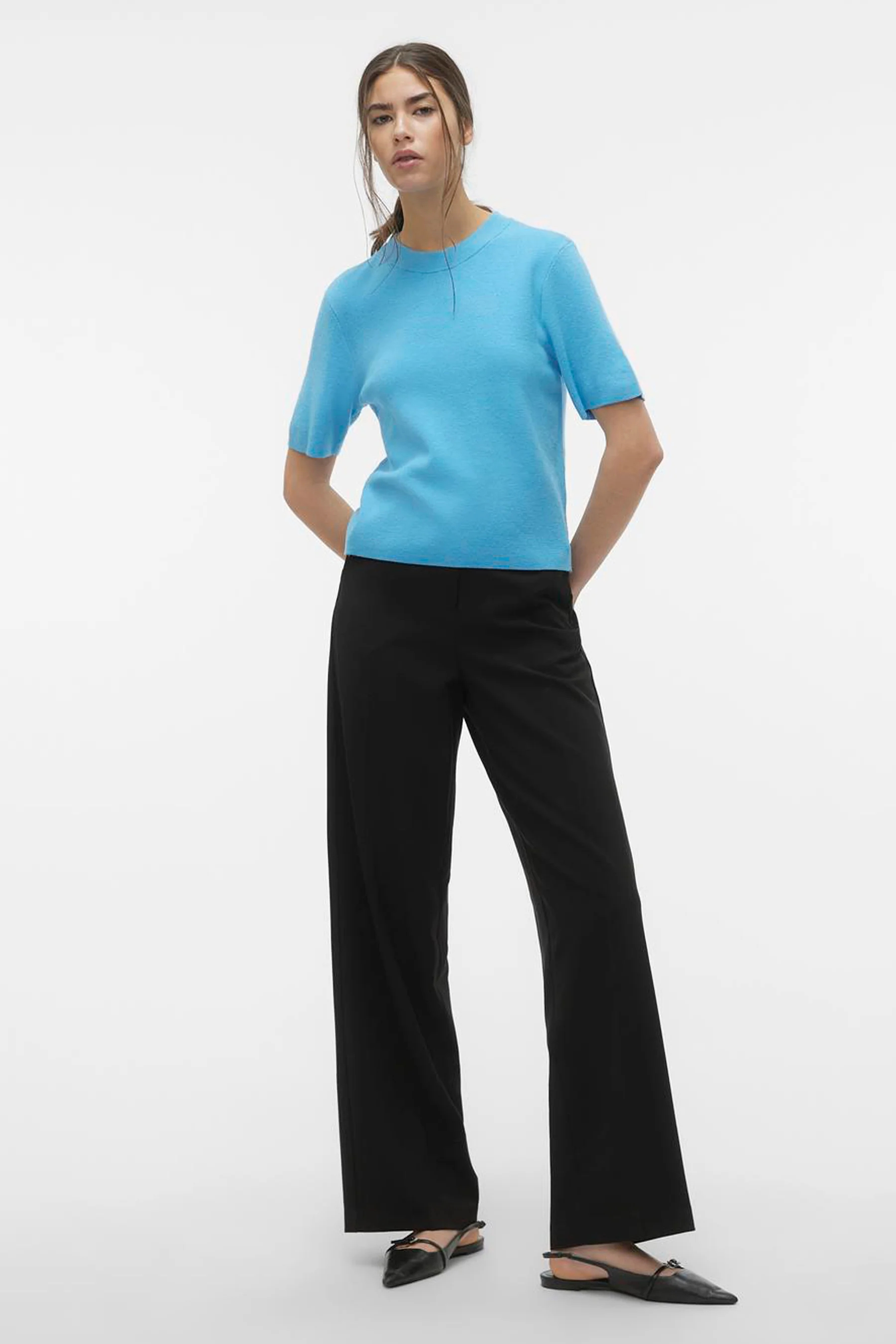 Pull met ronde hals - blauw - Image 2
