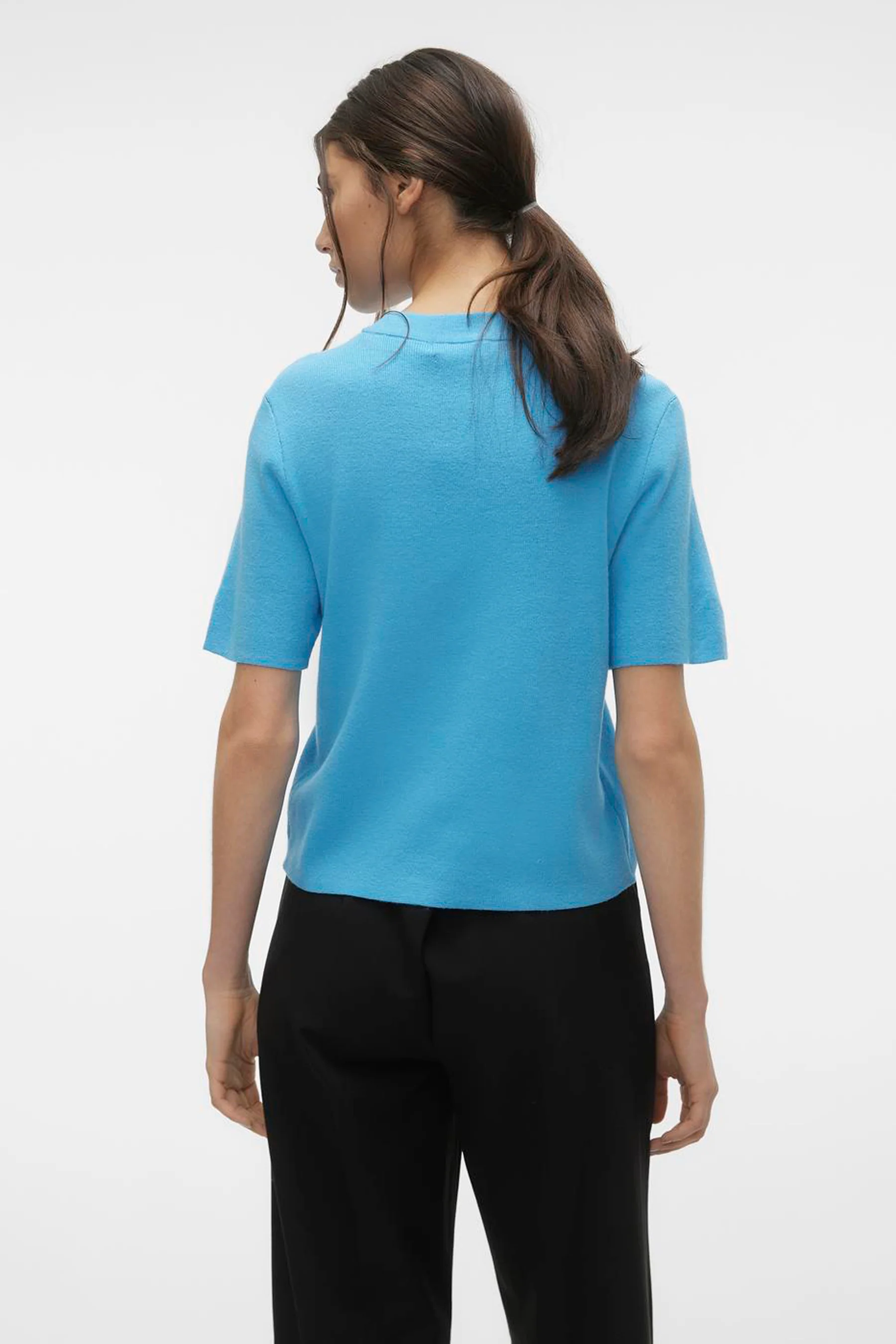 Pull met ronde hals - blauw - Image 3