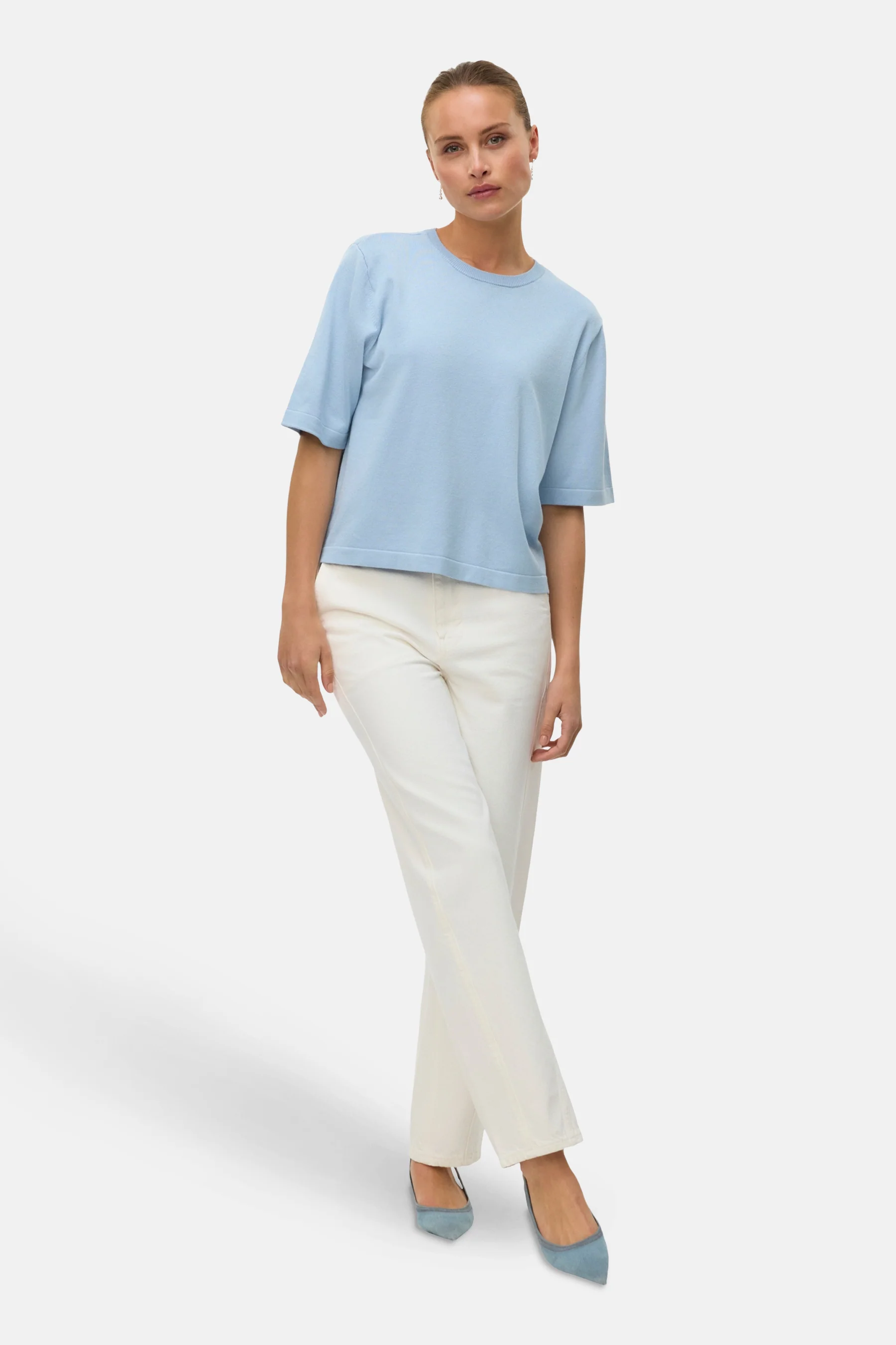 Pull met ronde hals - blauw - Image 2