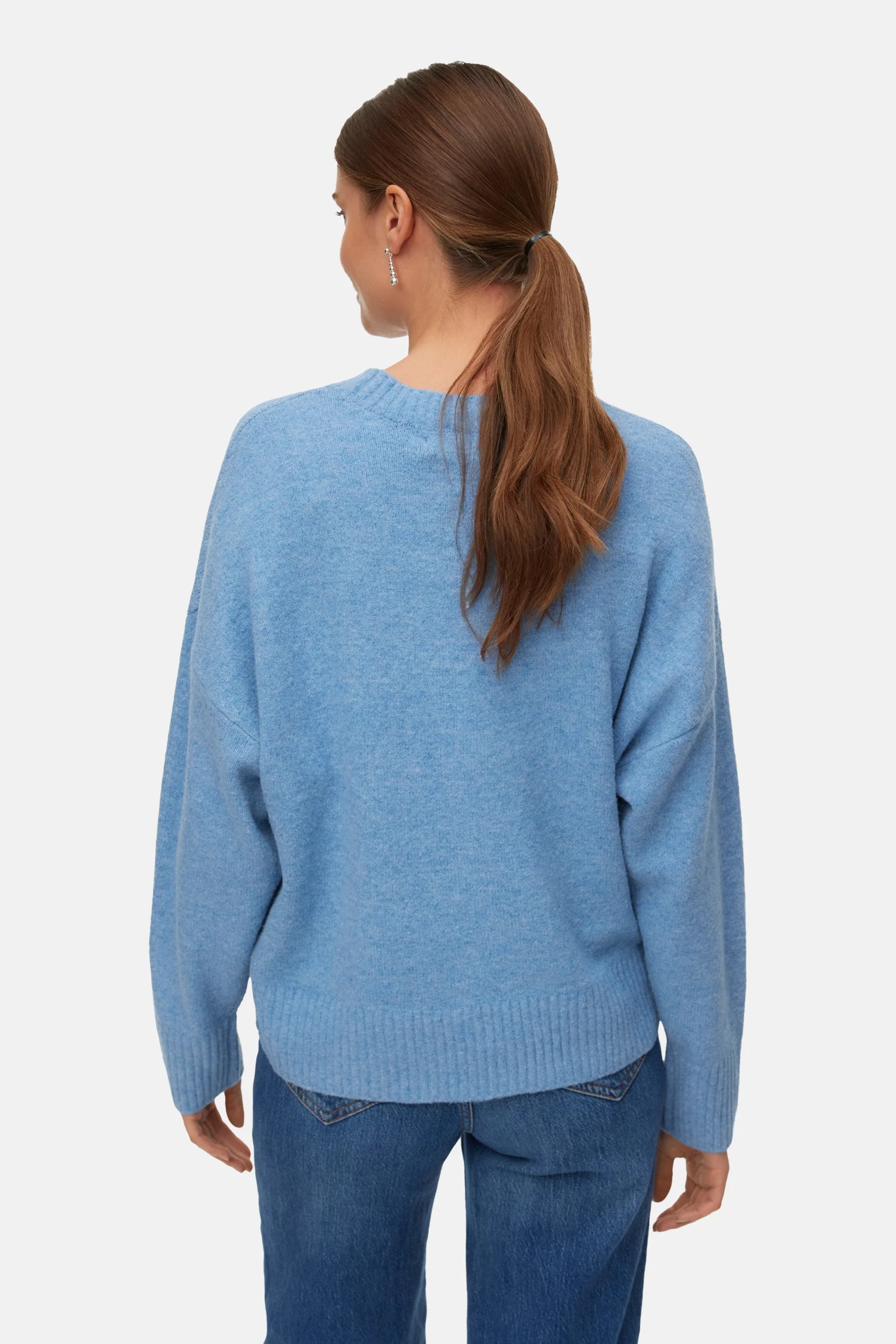 Pull met ronde hals - blauw - Image 3