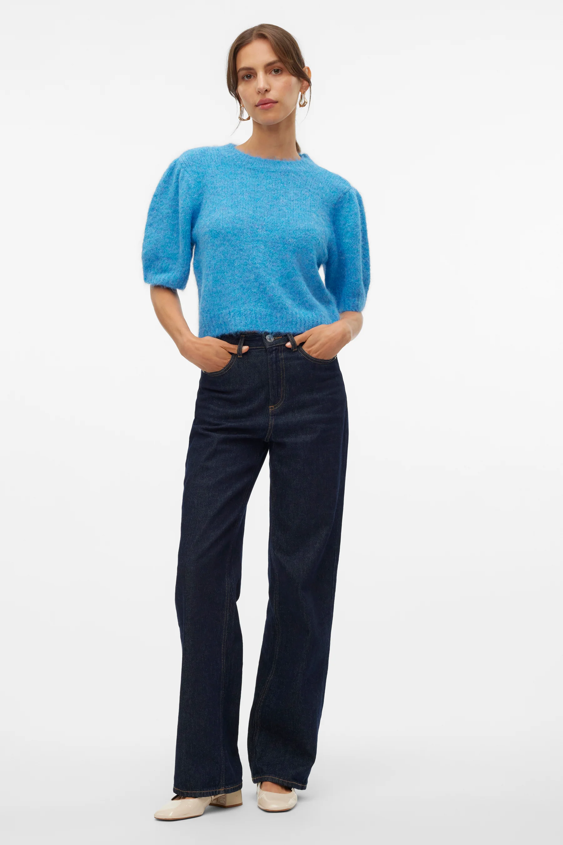 Pull met ronde hals - blauw - Image 2