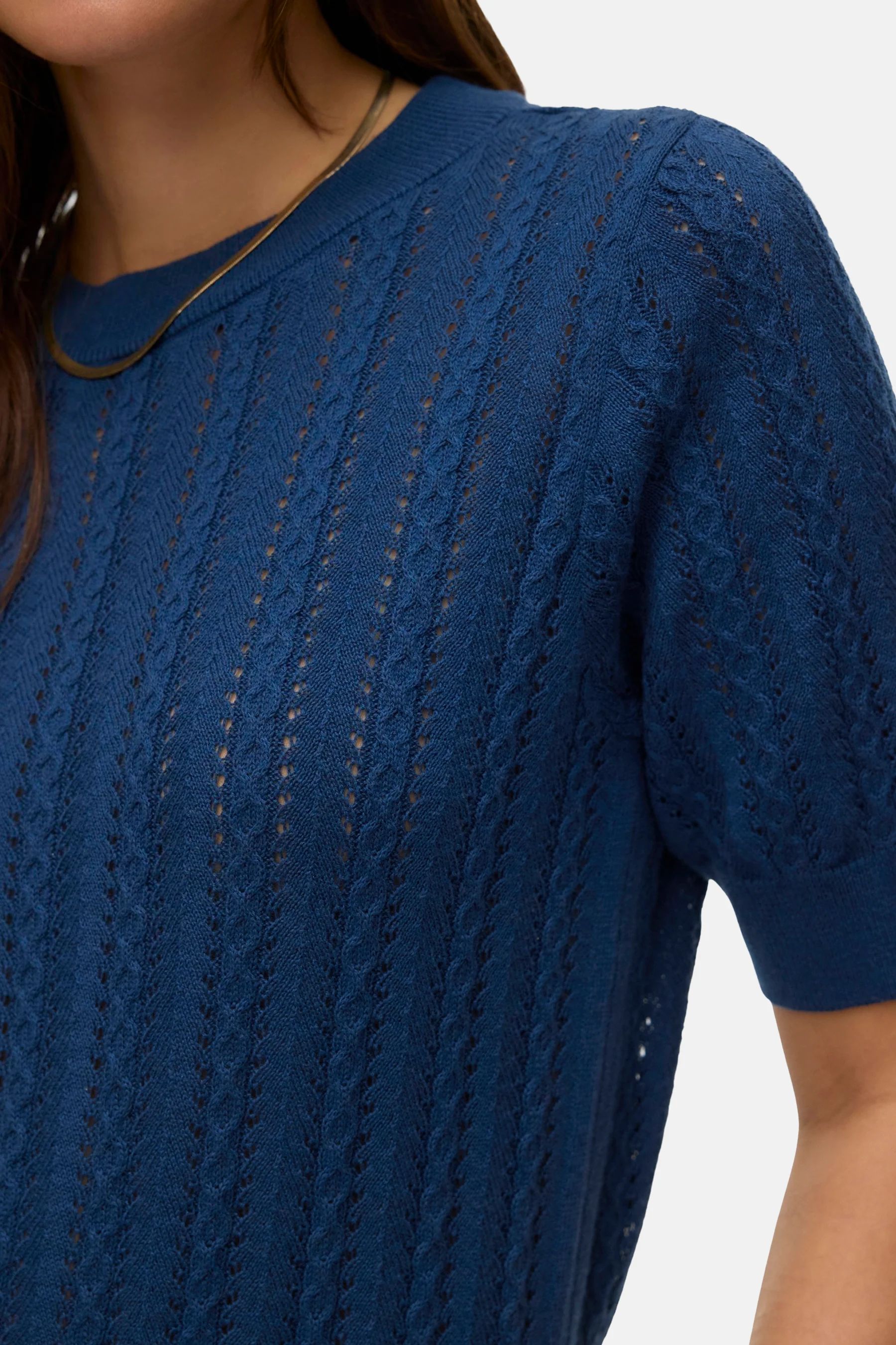 Pull met ronde hals - blauw - Image 4