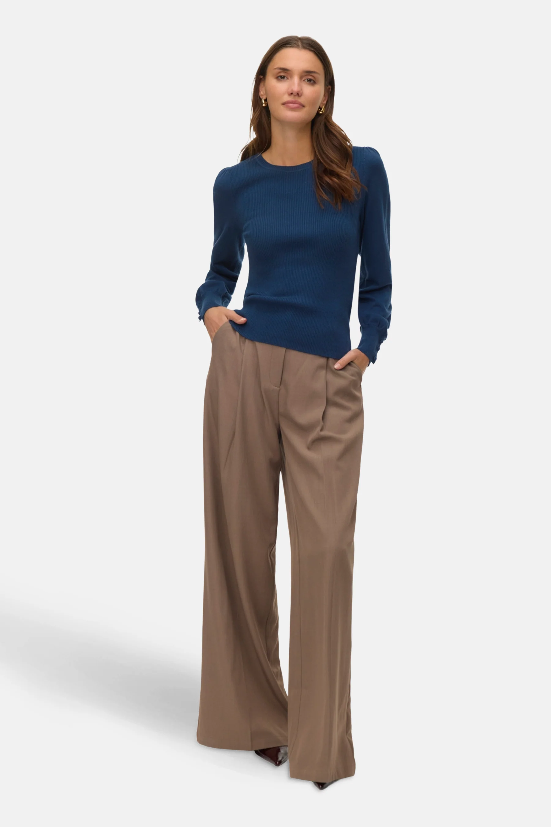 Pull met ronde hals - blauw - Image 2
