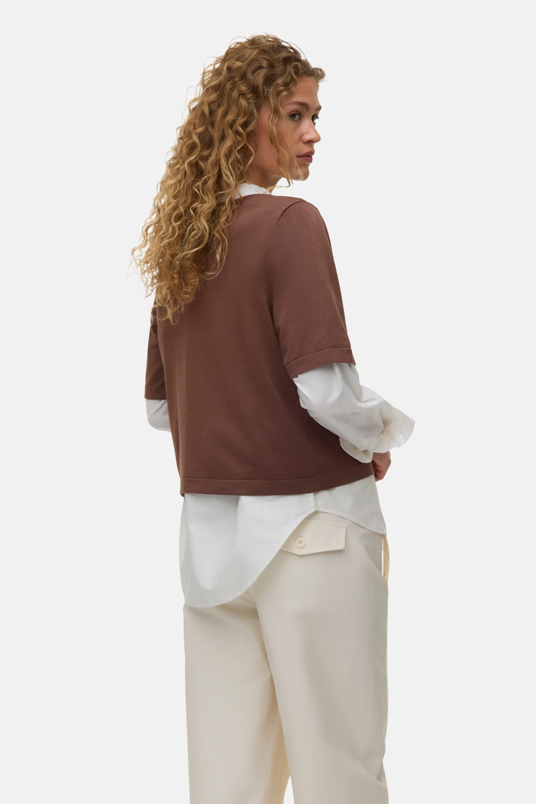 Pull O-hals - bruin - Image 3