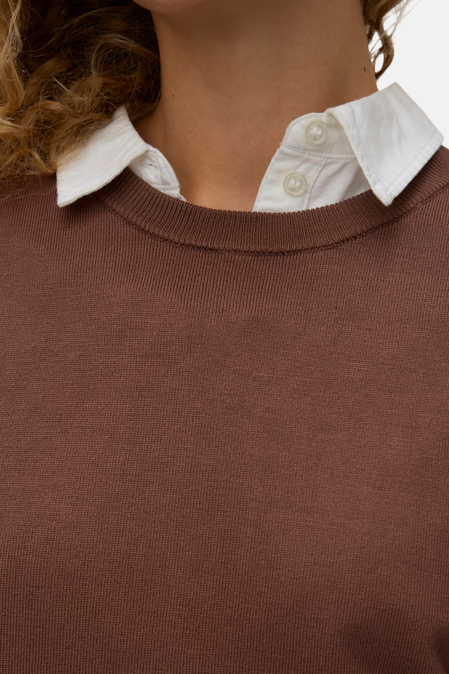 Pull O-hals - bruin - Image 4