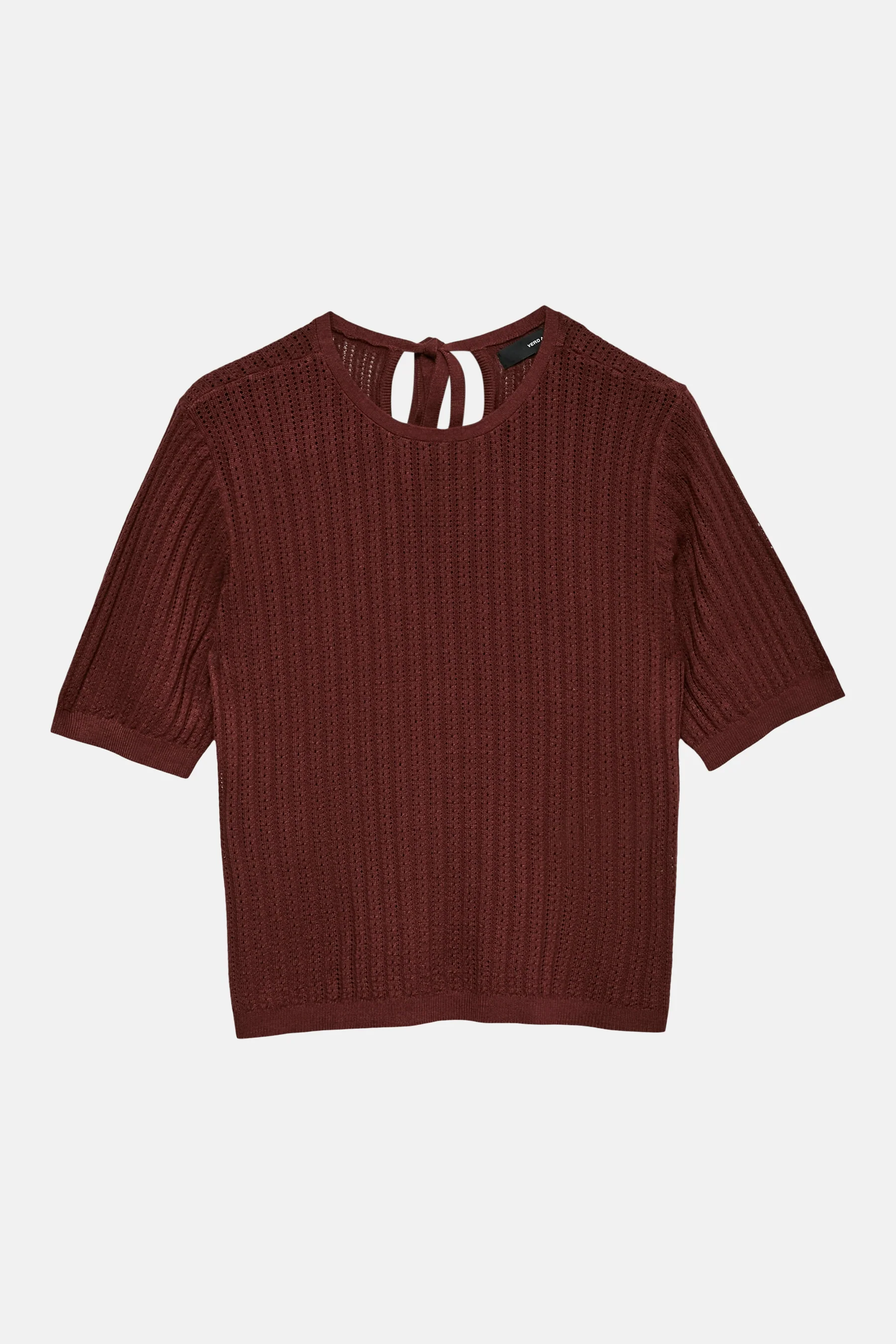 Pull met ronde hals - bruin - Image 5