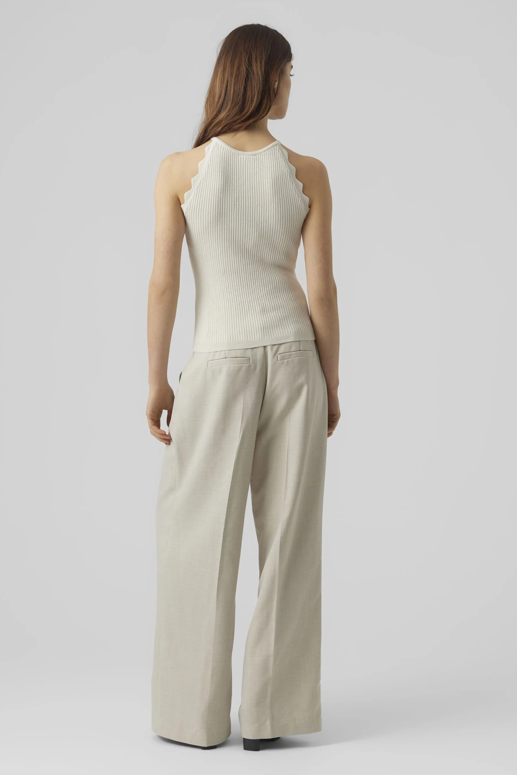 Pull met ronde hals - ecru - Image 3