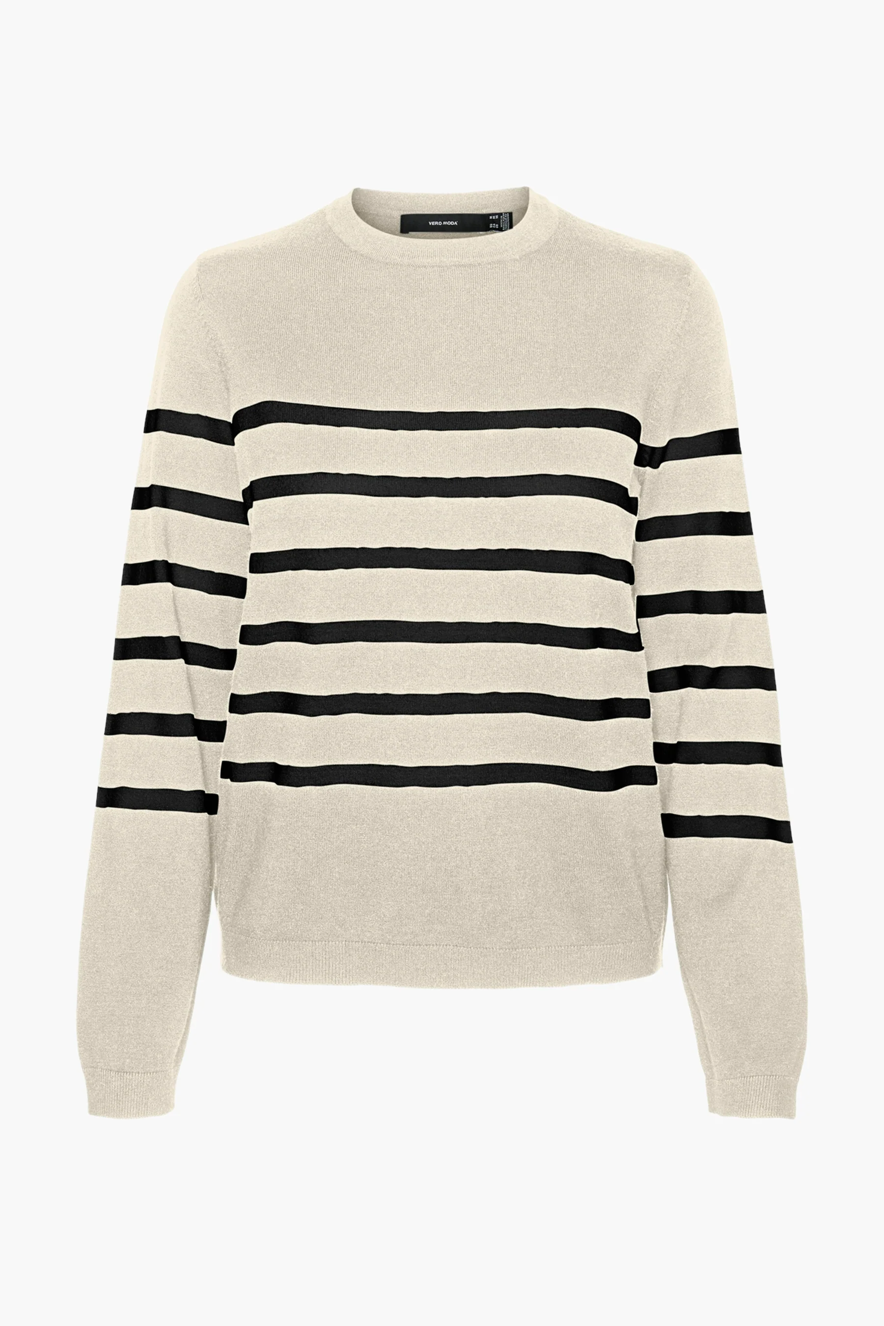 Pull met ronde hals - ecru - Image 6