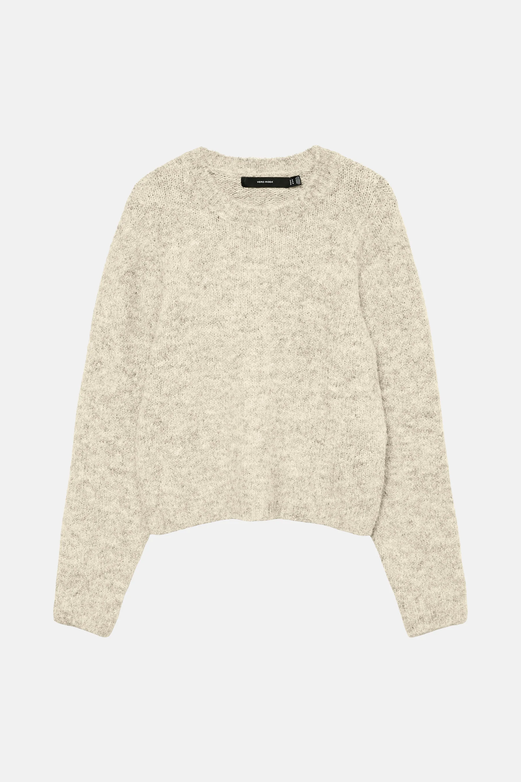 Pull met ronde hals - ecru - Image 7