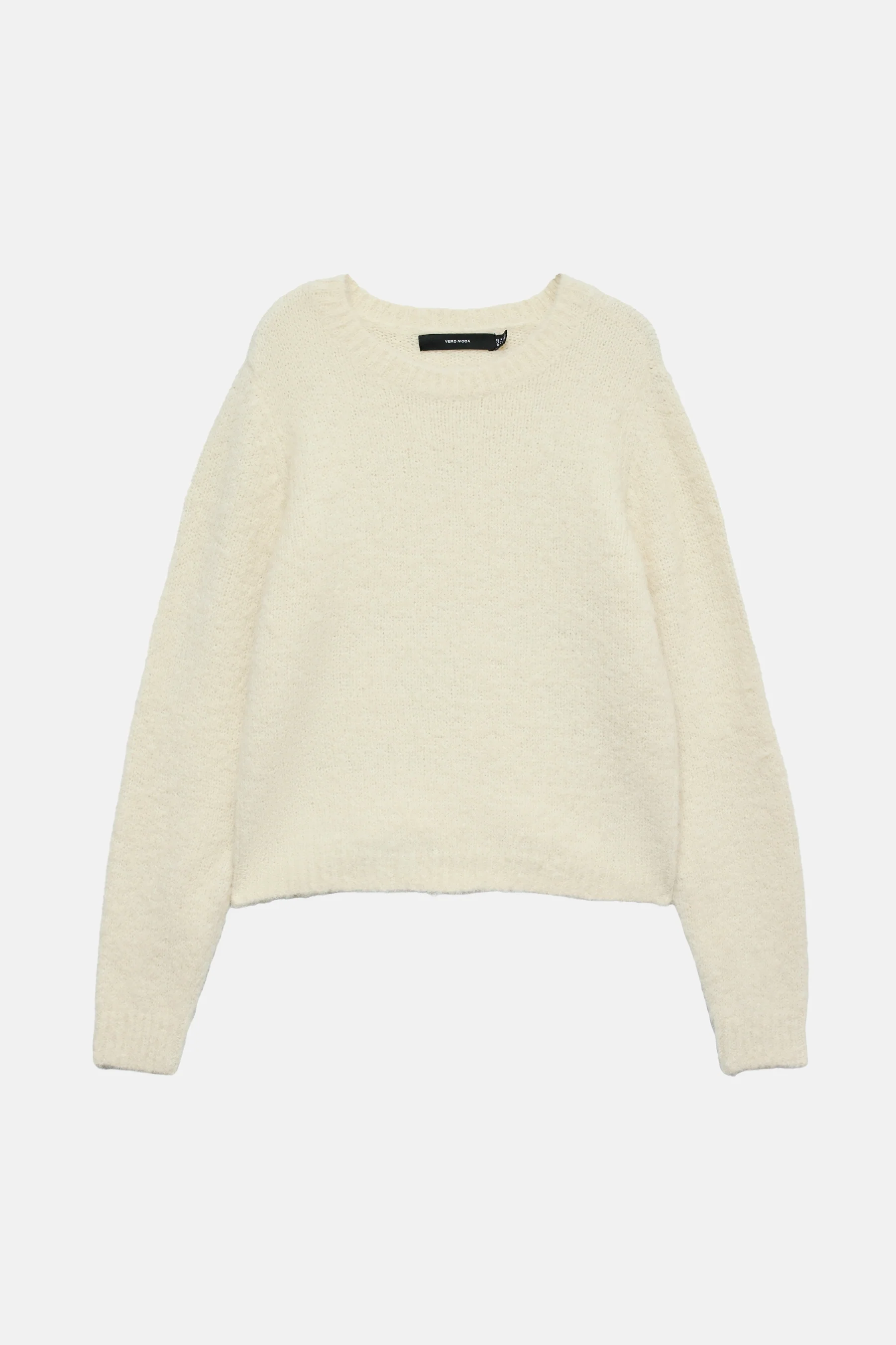 Pull met ronde hals - ecru - Image 8