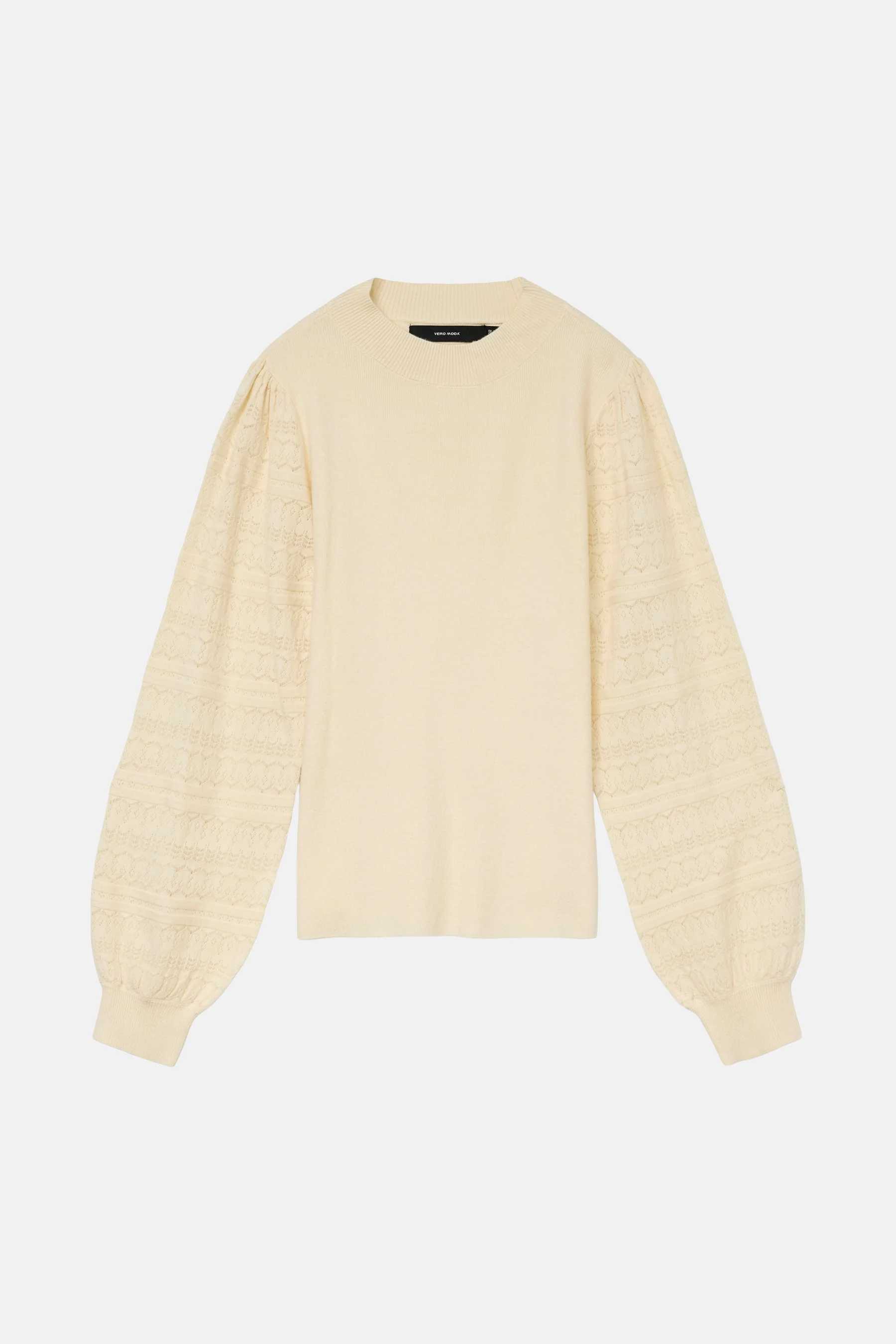 Pull met ronde hals - ecru - Image 6
