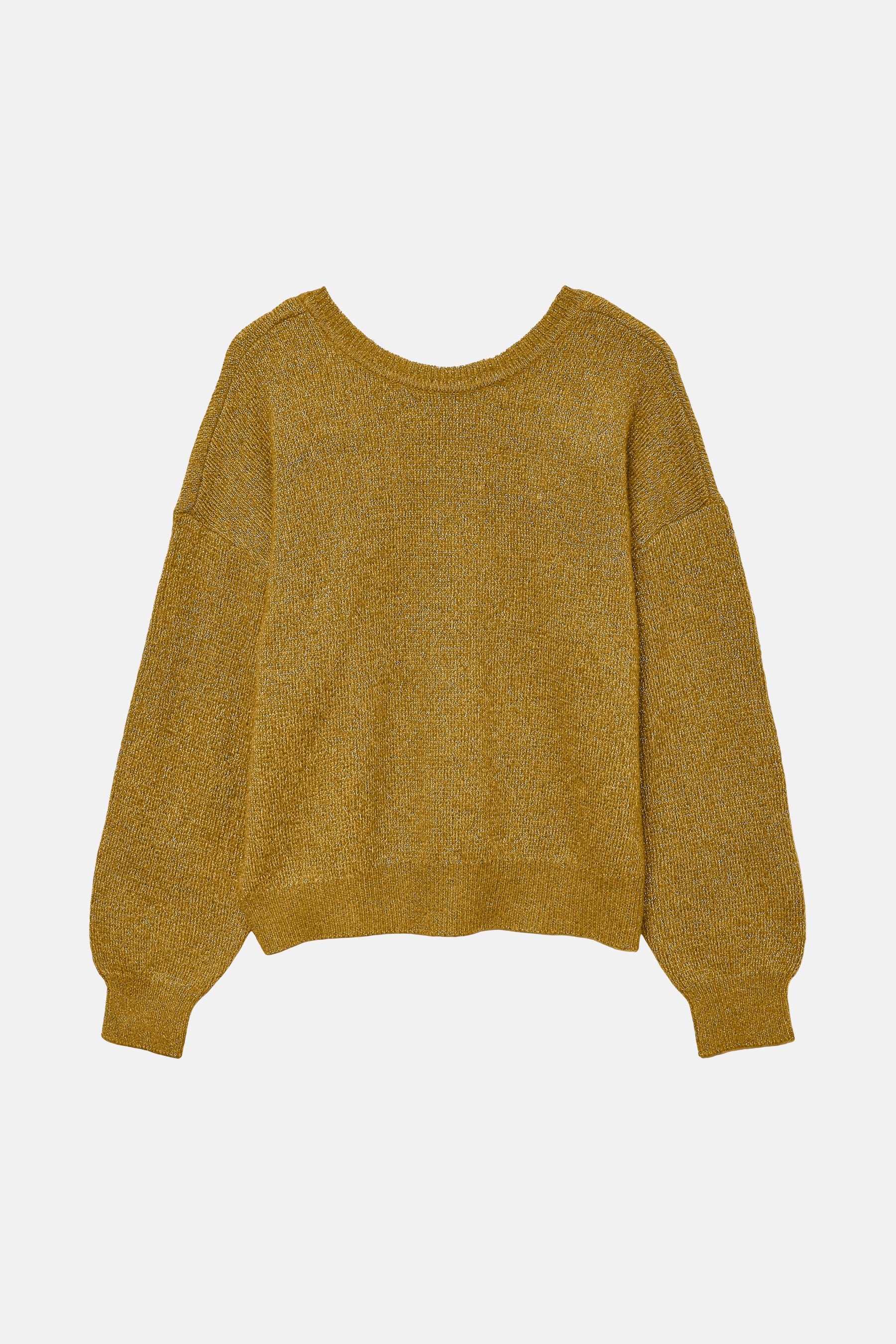 Pull met ronde hals - geel - Image 5