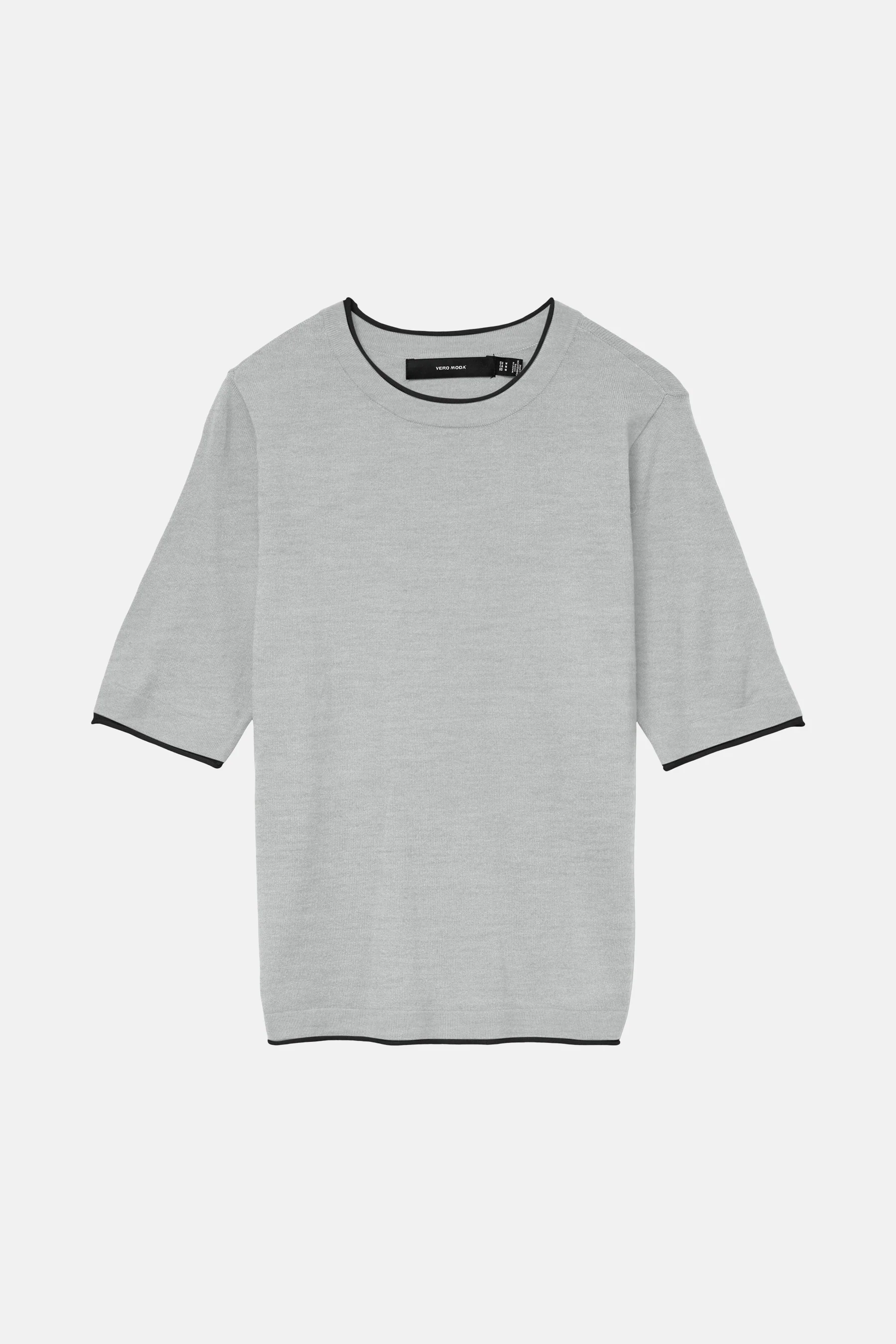 Pull met ronde hals - grijs - Image 5