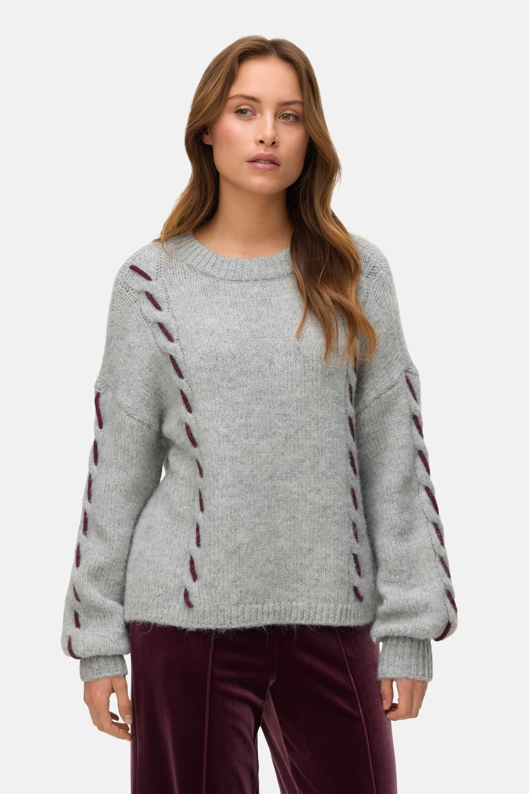 Trui met ronde hals grijs - VERO MODA®