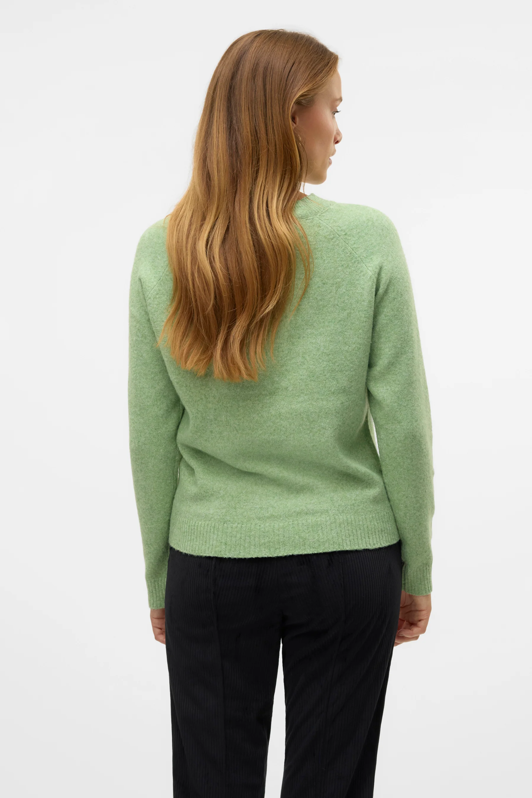 Pull met ronde hals - groen - Image 3