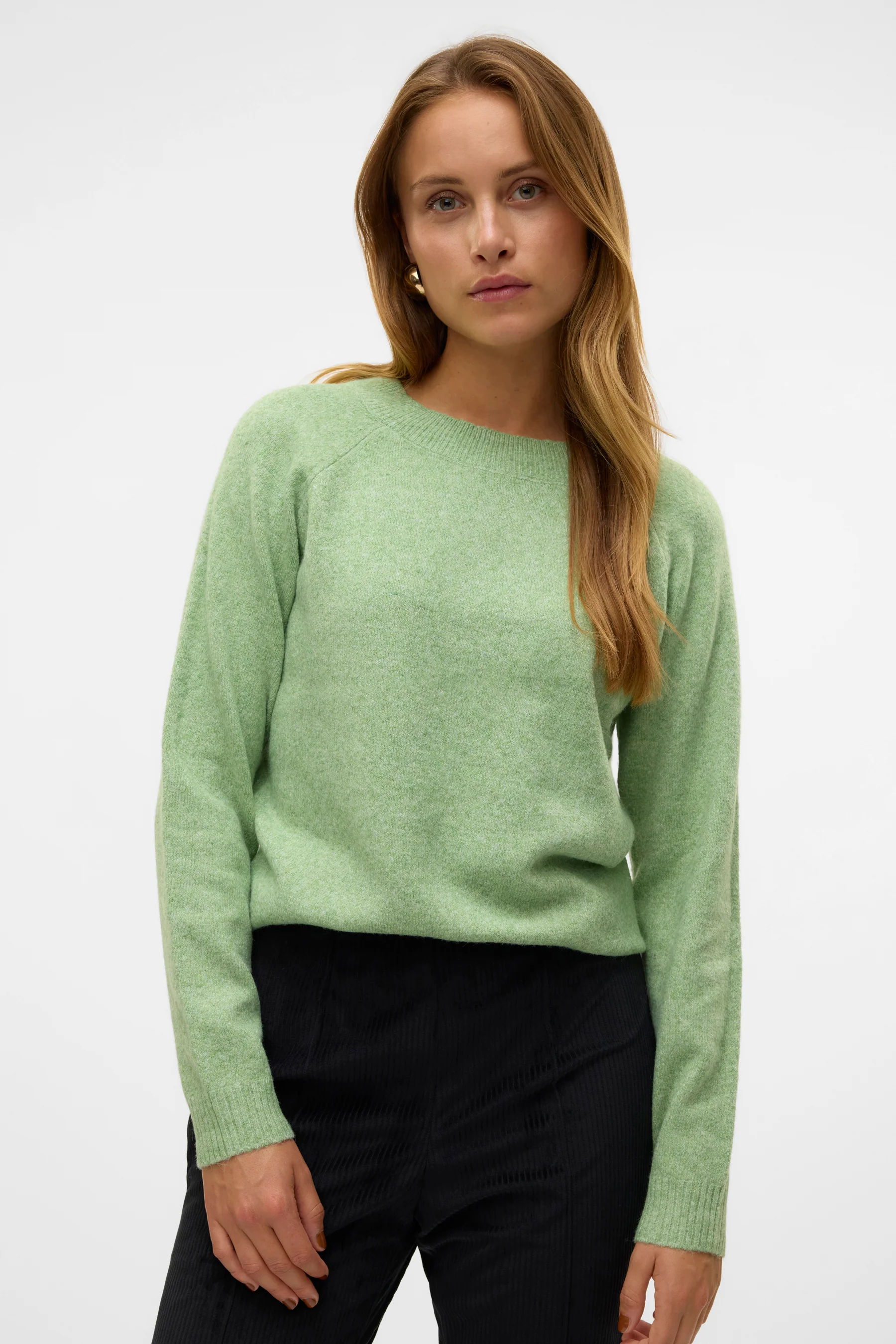 Pull met ronde hals - groen - Image 4