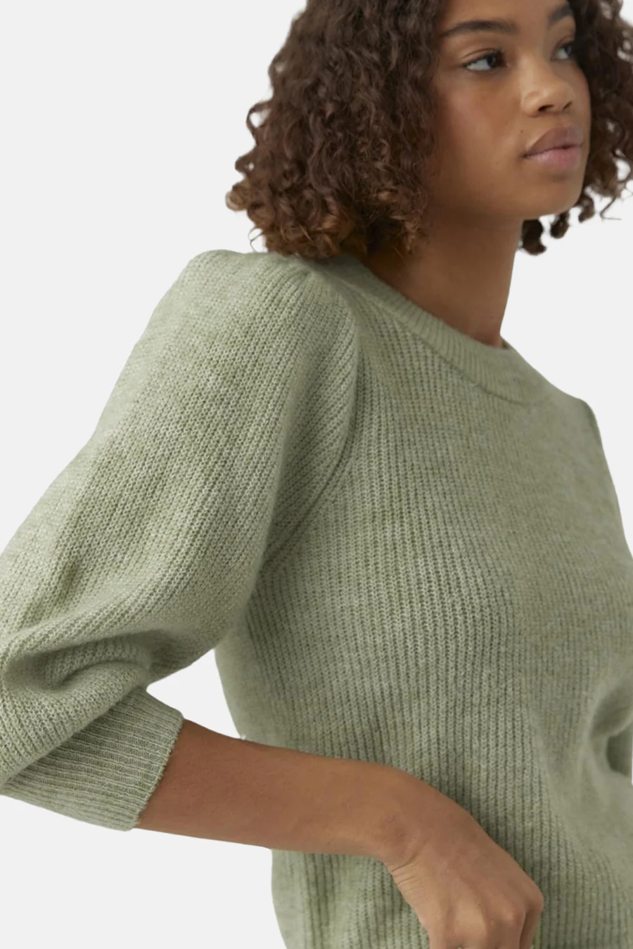 Pull met ronde hals - groen - Image 4