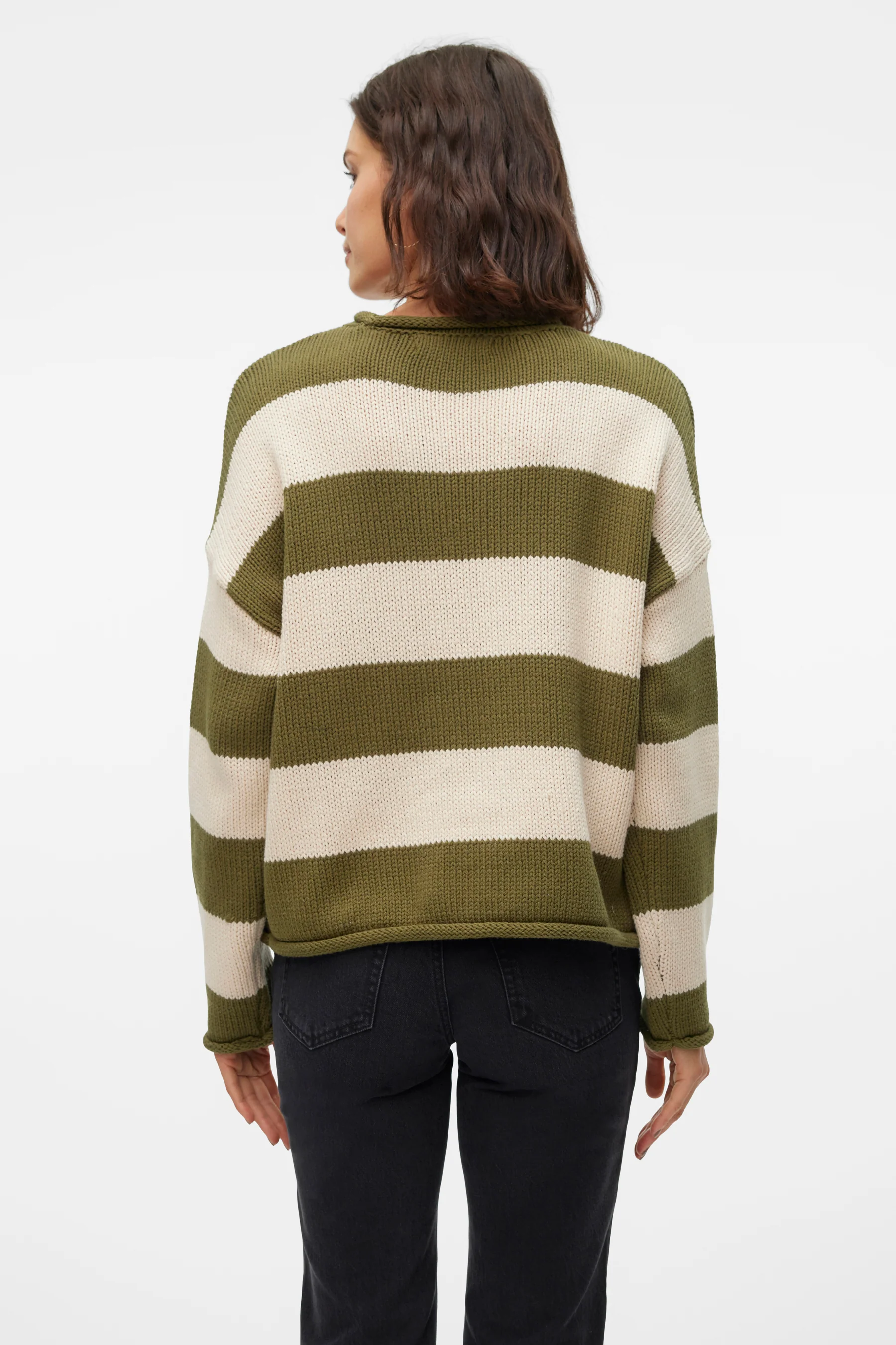Pull met ronde hals - groen - Image 3