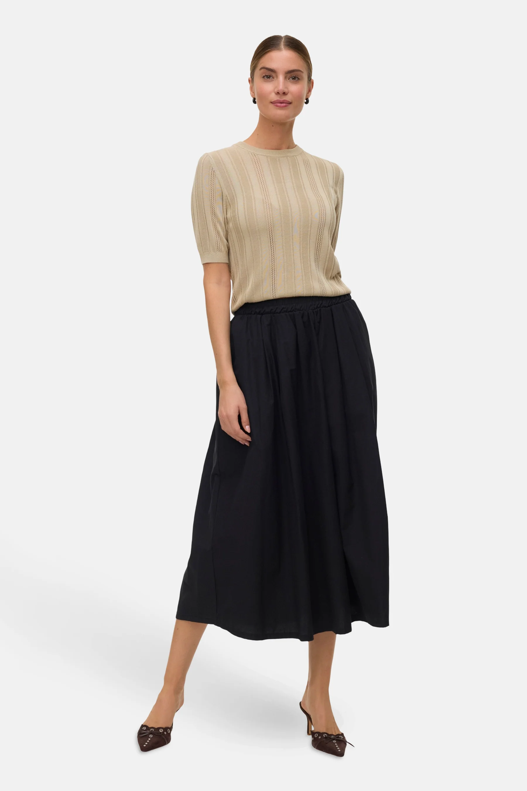 Pull met ronde hals - groen - Image 2