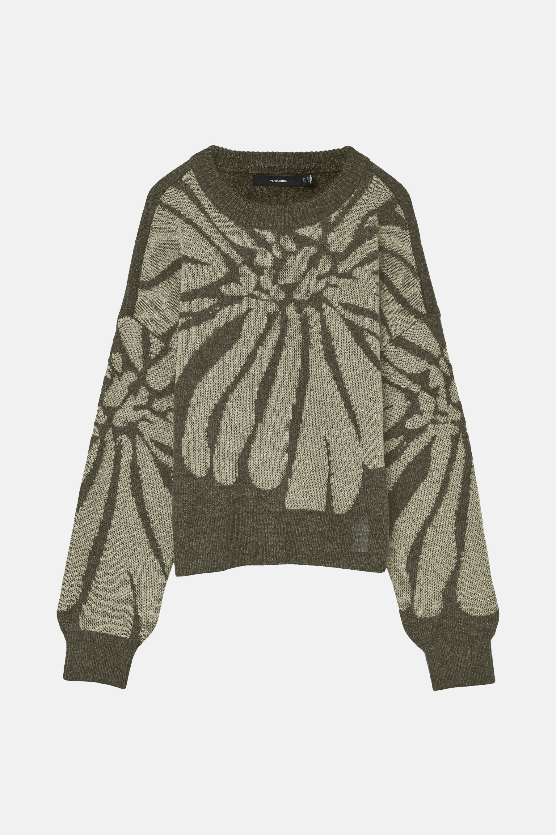 Pull met ronde hals - groen