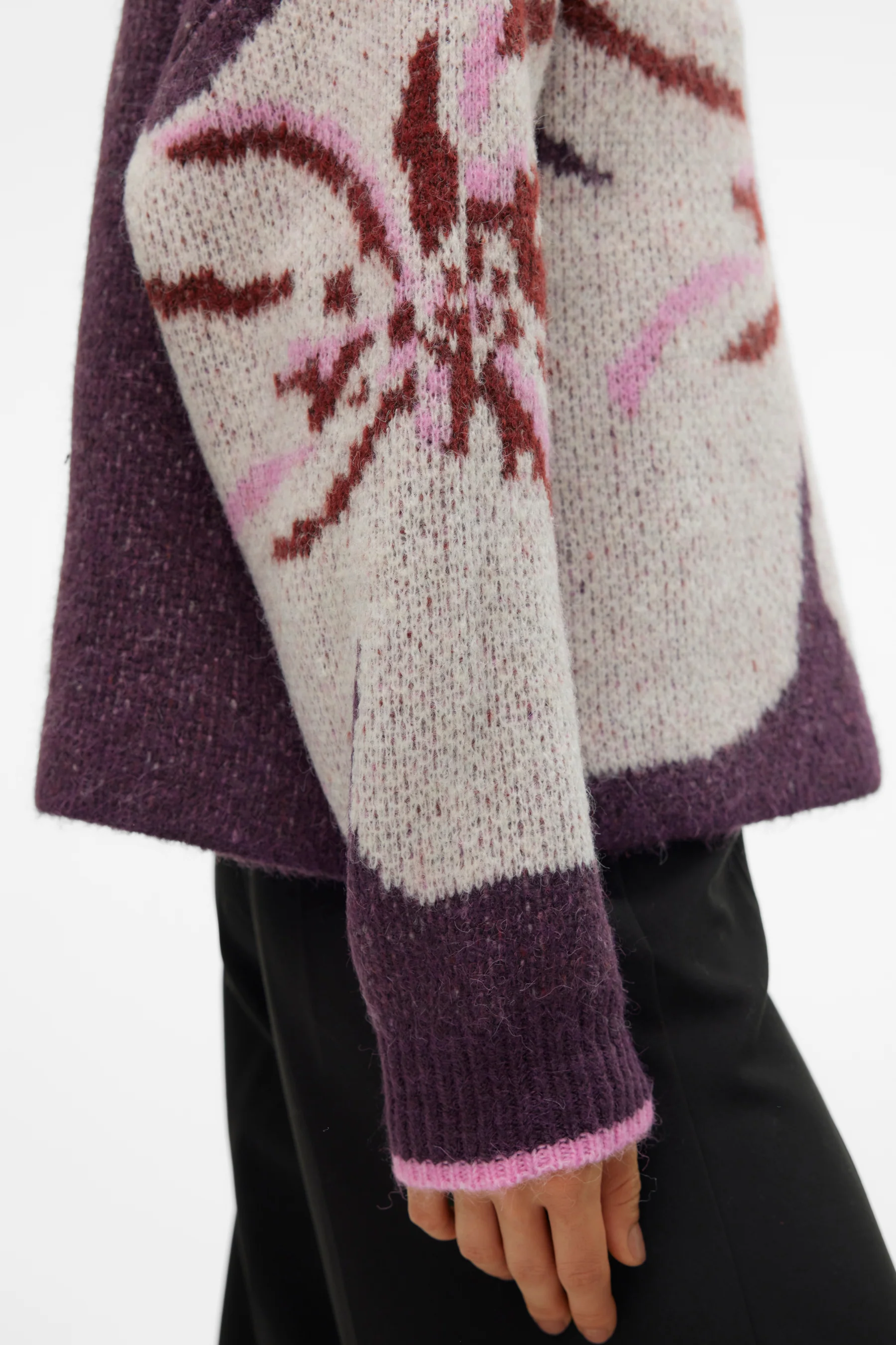 Pull met ronde hals - paars - Image 4