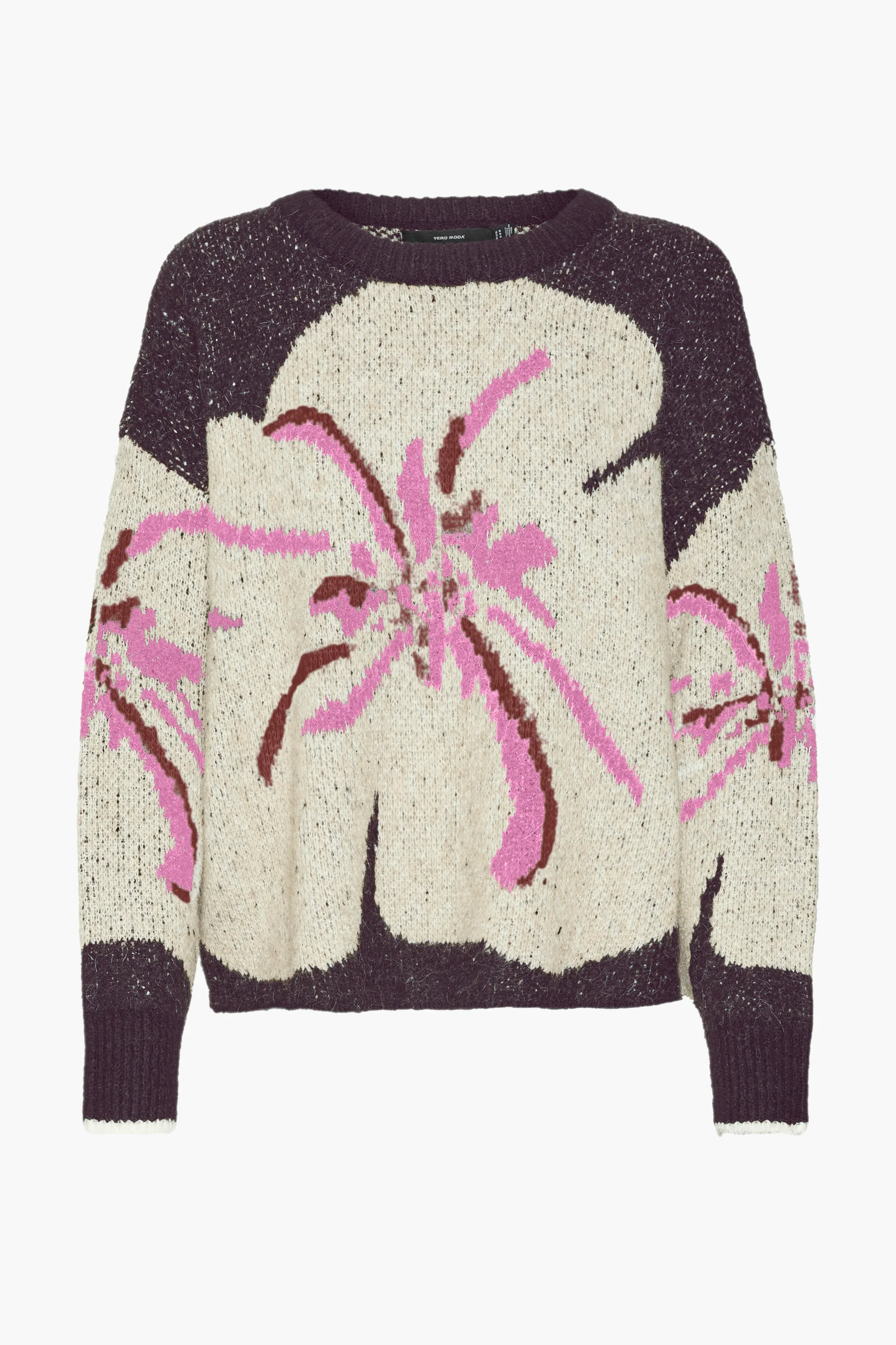 Pull met ronde hals - paars - Image 6