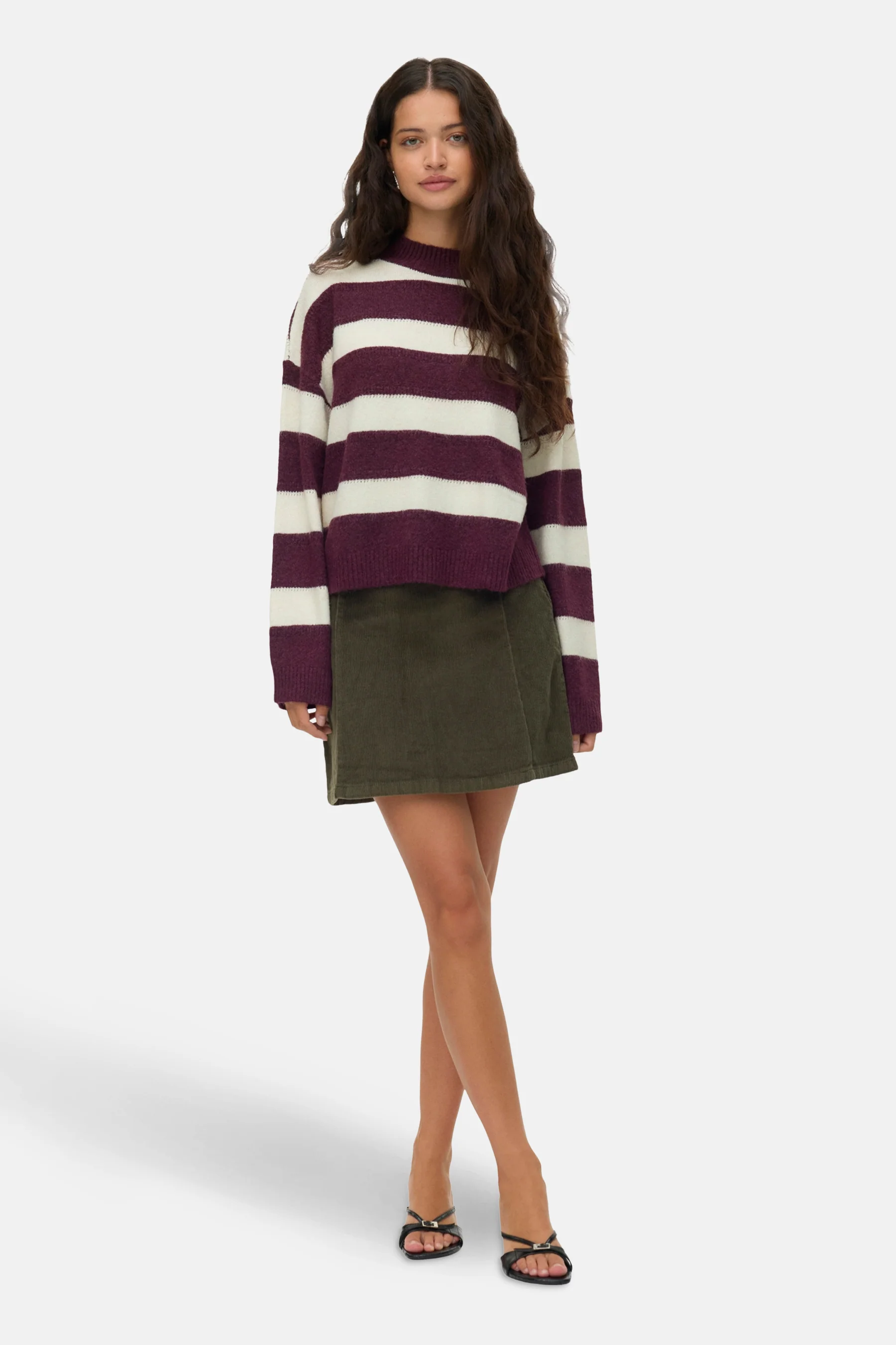 Pull met ronde hals - rood - Image 2