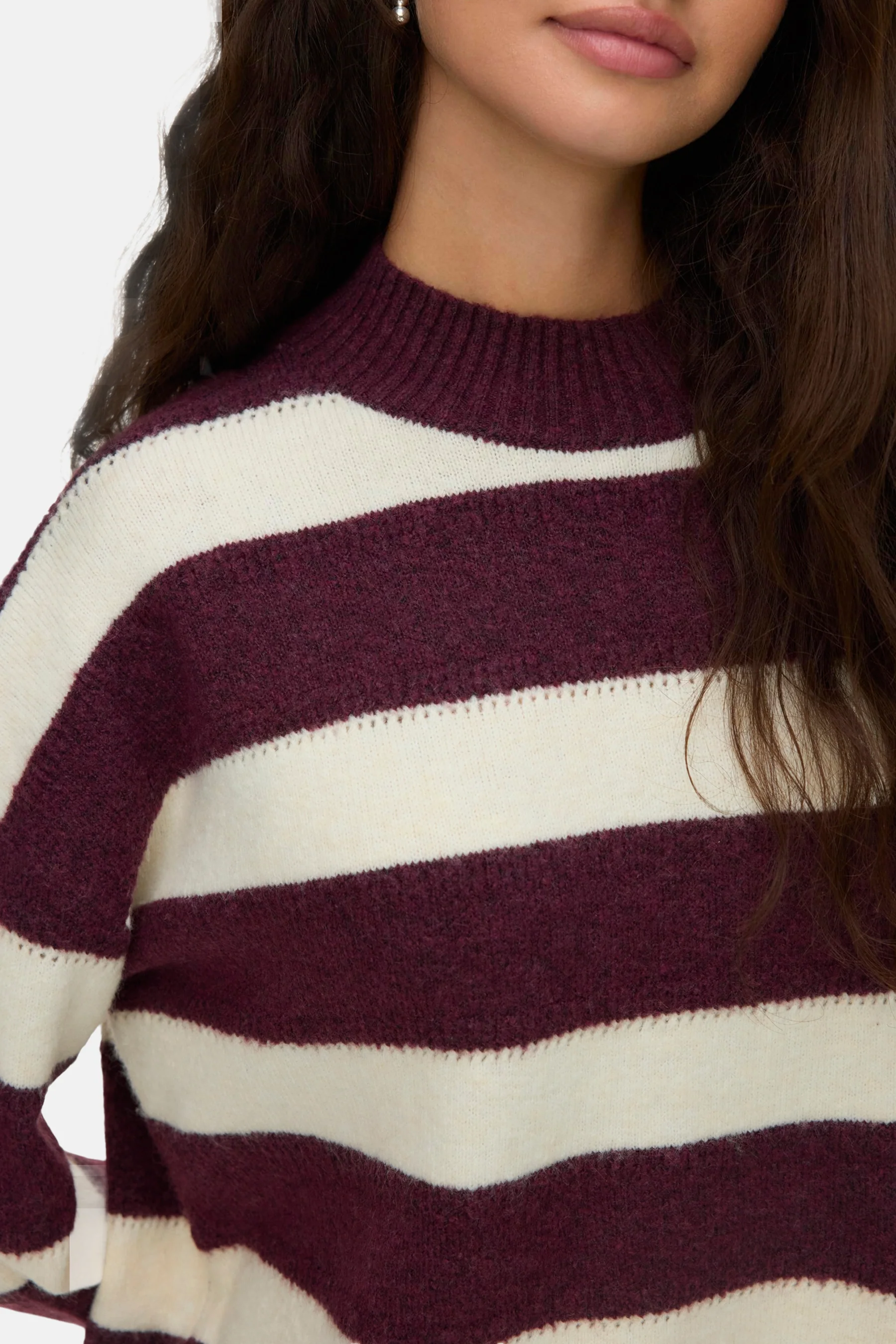 Pull met ronde hals - rood - Image 4