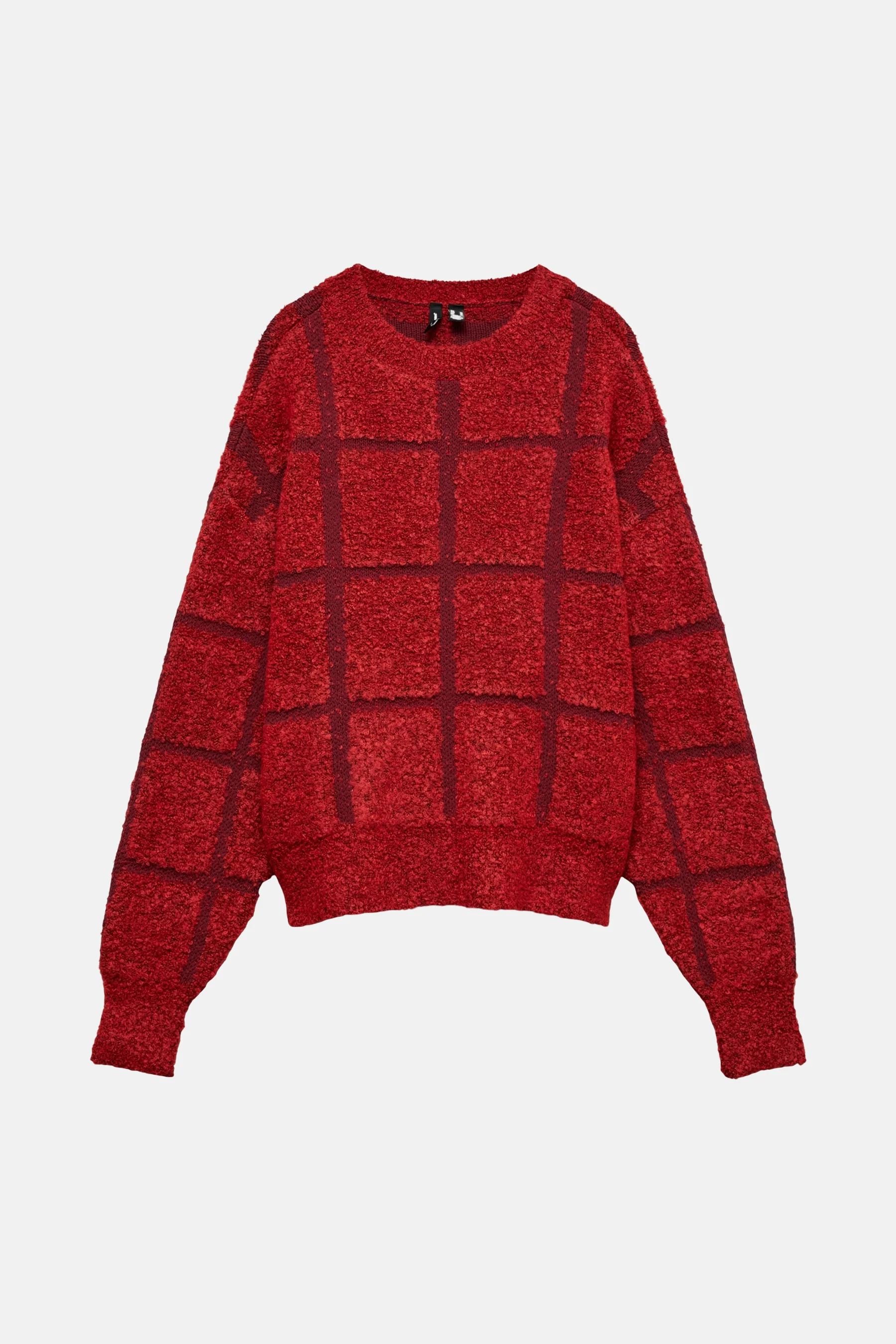 Pull met ronde hals - rood