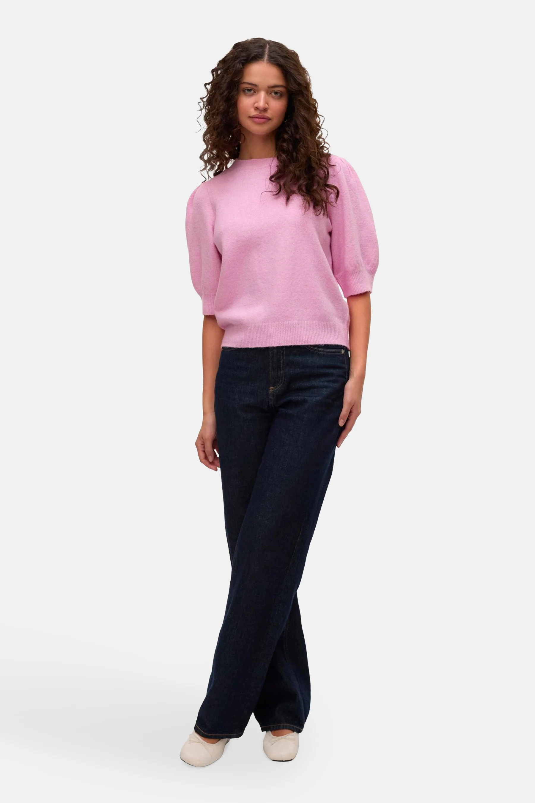 Pull met ronde hals - roze - Image 2